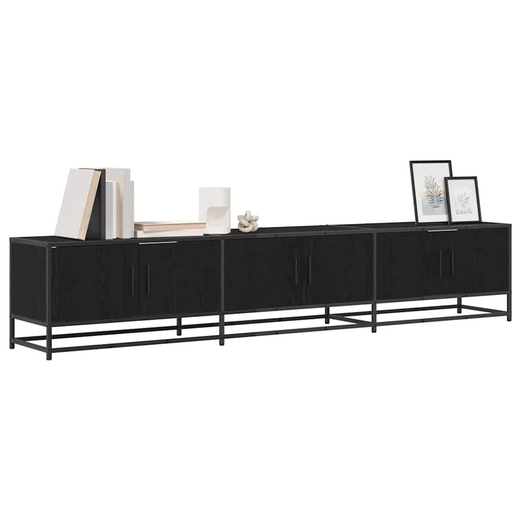 vidaXL TV-Einheiten 2 pcs Schwarz Eichen-Optik 210 x 35 x 41 cm