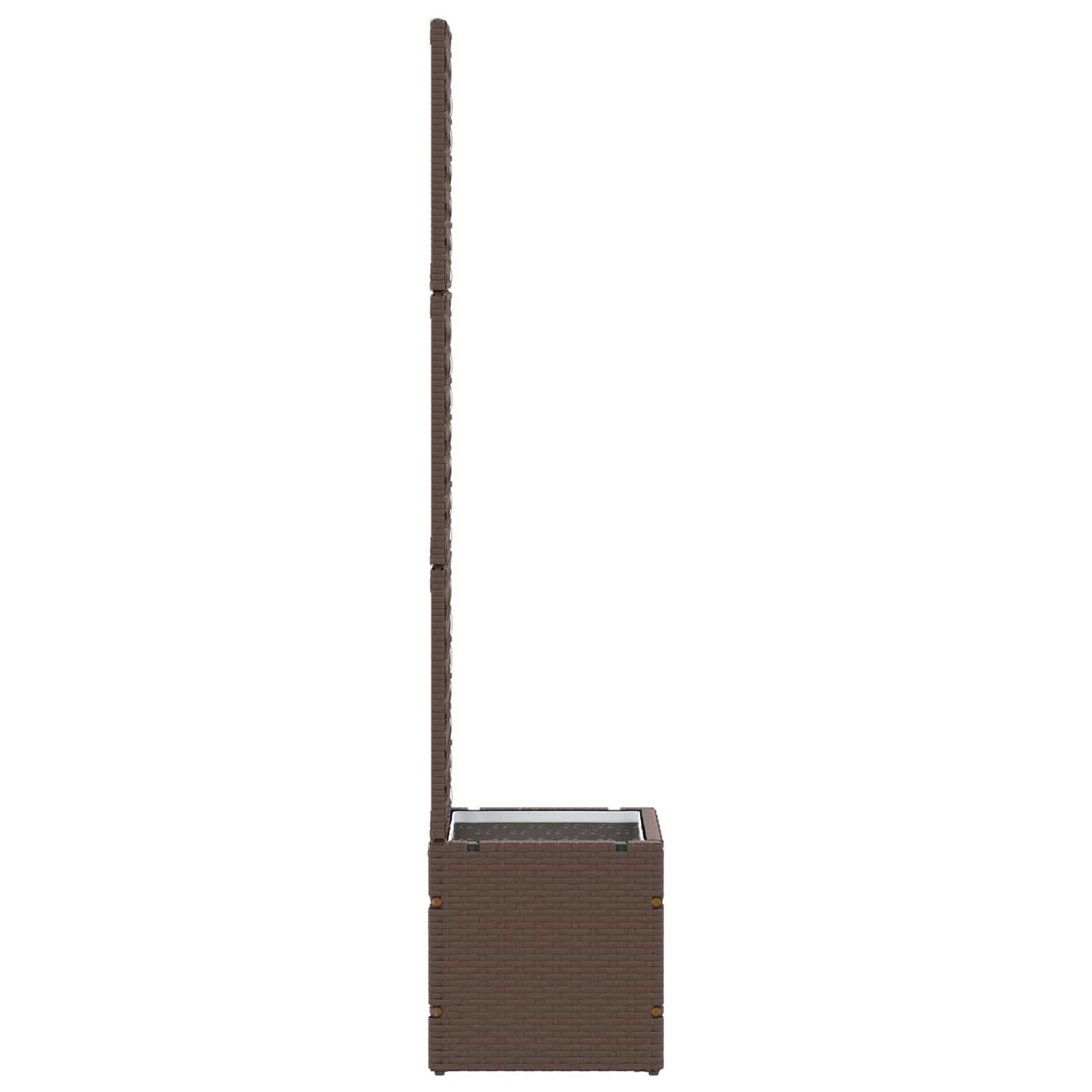 vidaXL Garten-Spalier-Pflanzer Braun 35 x 30 x 135 cm Metall