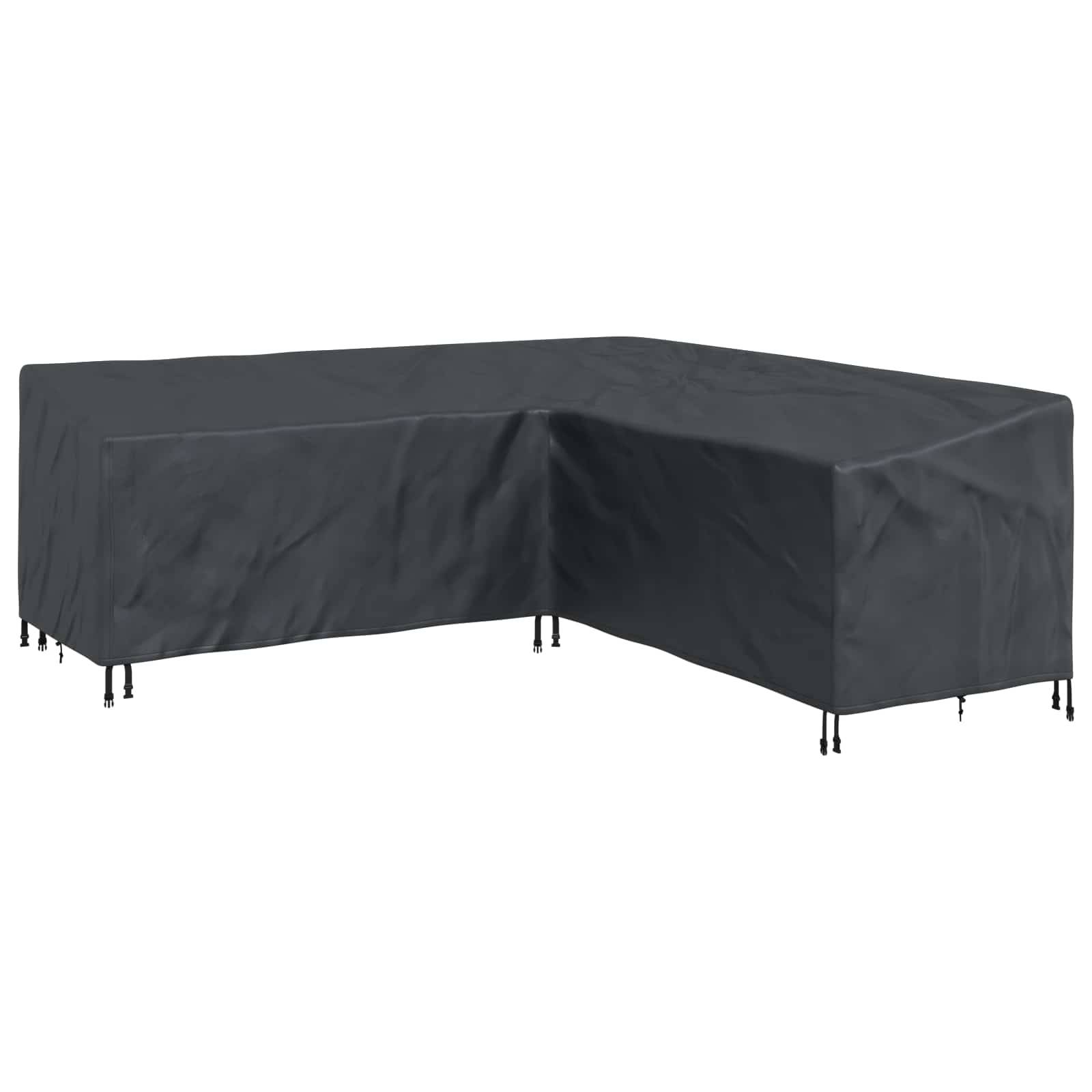 vidaXL Möbelbezug Schwarz 220 x 220 x 80 cm 420D Oxford Stoff