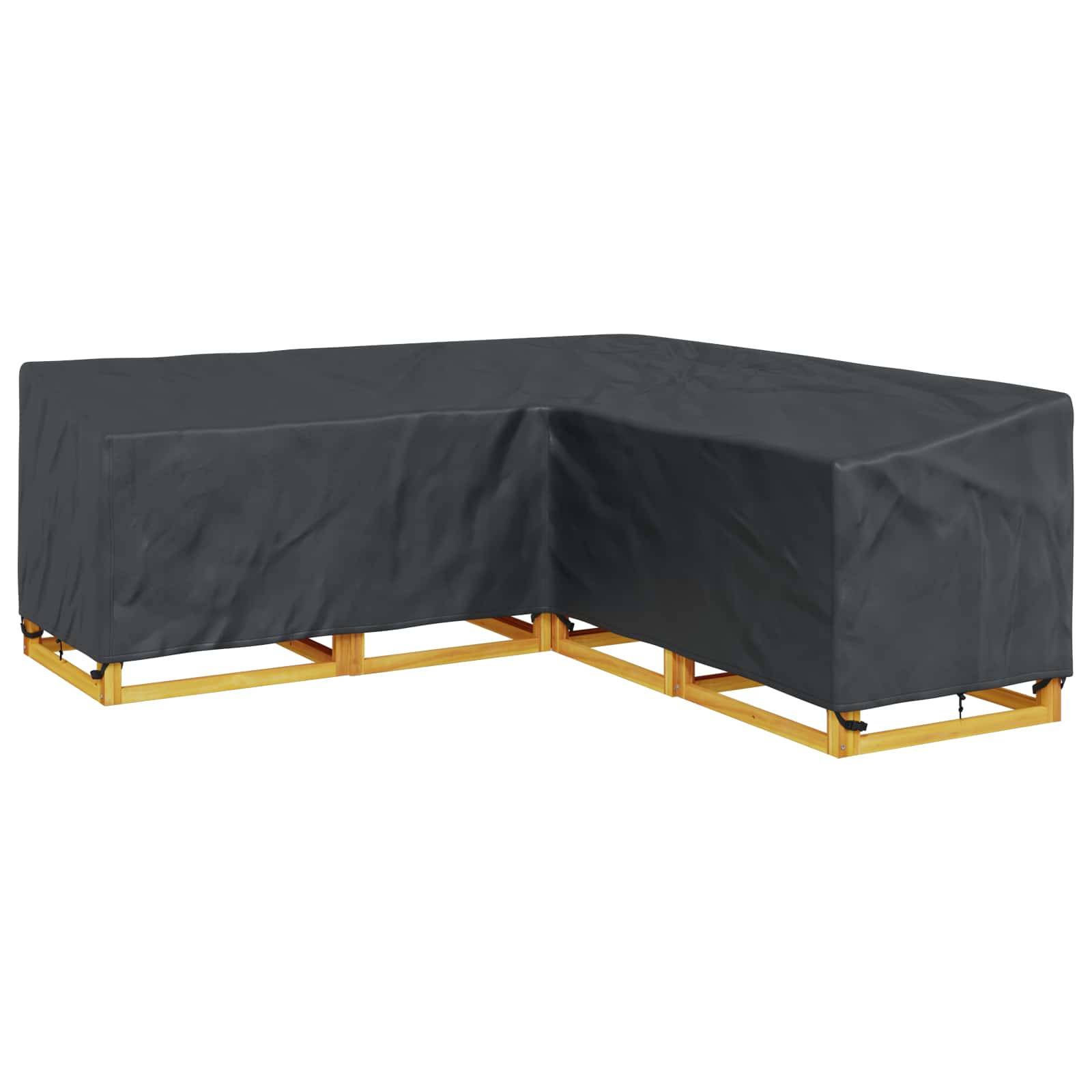 vidaXL Möbelbezug Schwarz 220 x 220 x 80 cm 420D Oxford Stoff