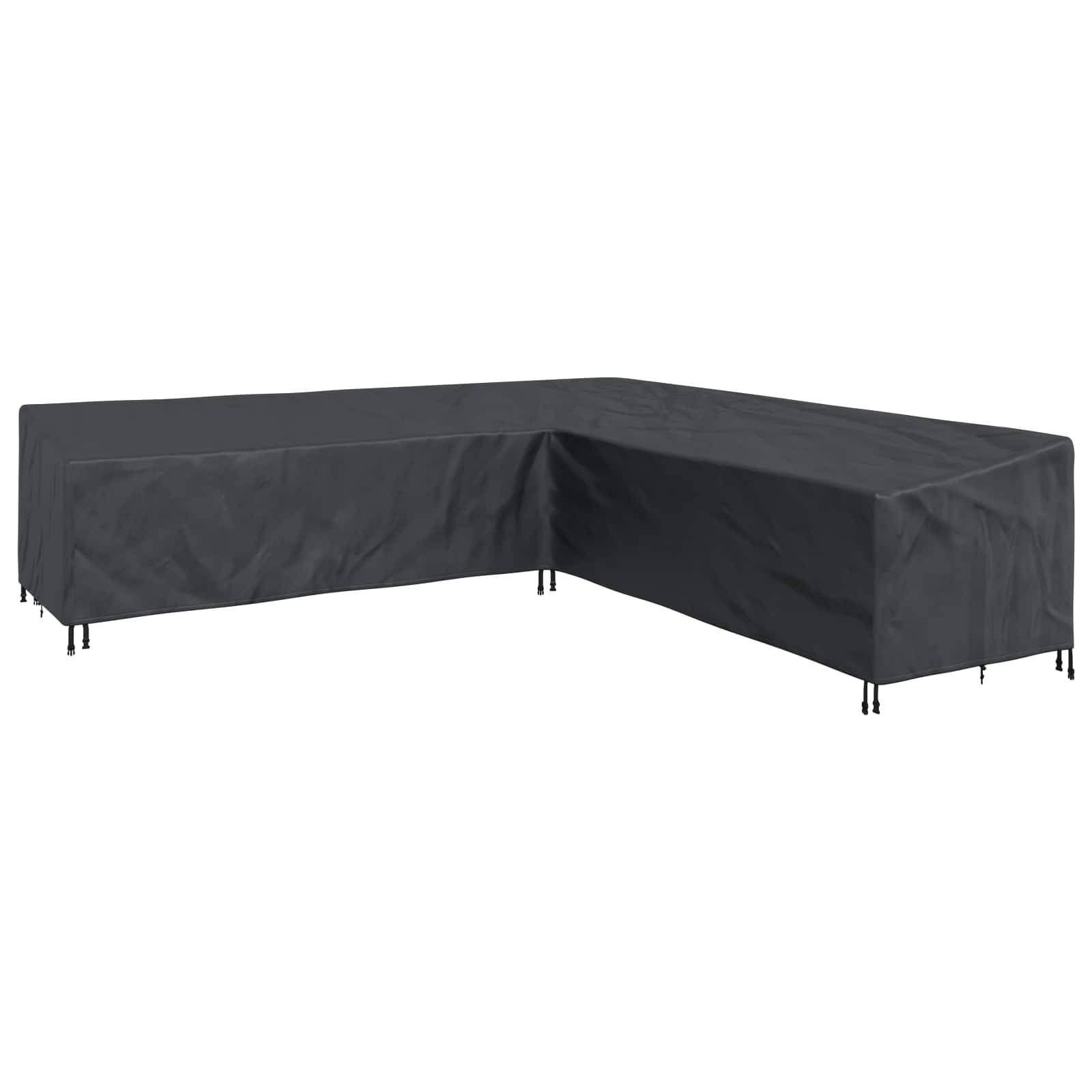 vidaXL Möbelbezug Schwarz 300 x 300 x 80 cm 210D Oxford Stoff