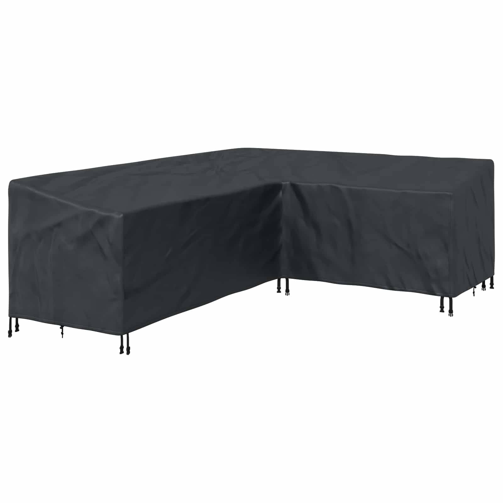 vidaXL Möbelbezug Schwarz 250 x 180 x 80 cm 210D Oxford Stoff