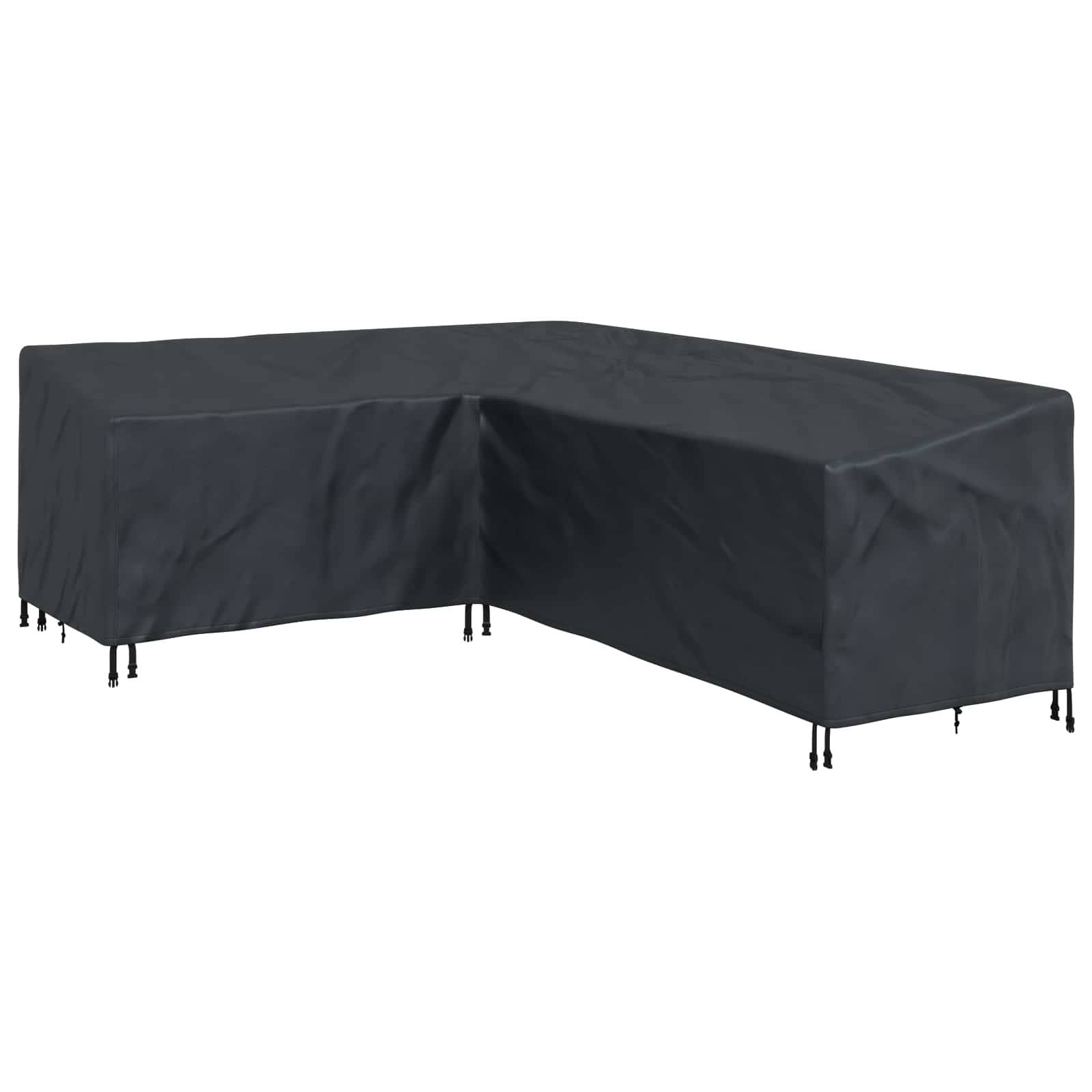 vidaXL Möbelbezug Schwarz 250 x 180 x 80 cm 210D Oxford Stoff