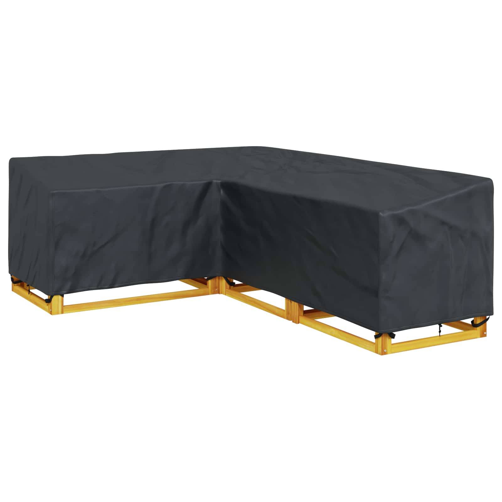 vidaXL Möbelbezug Schwarz 250 x 180 x 80 cm 210D Oxford Stoff