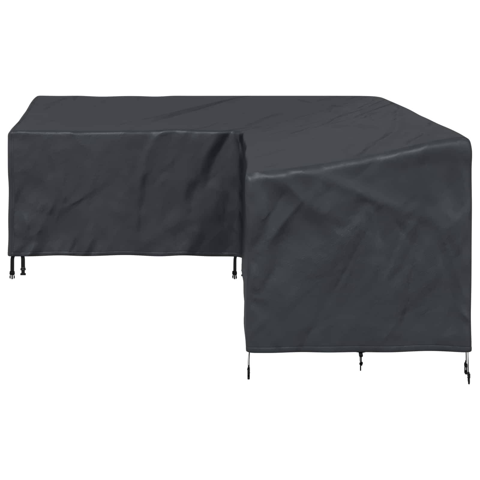 vidaXL Möbelbezug Schwarz 250 x 180 x 80 cm 210D Oxford Stoff