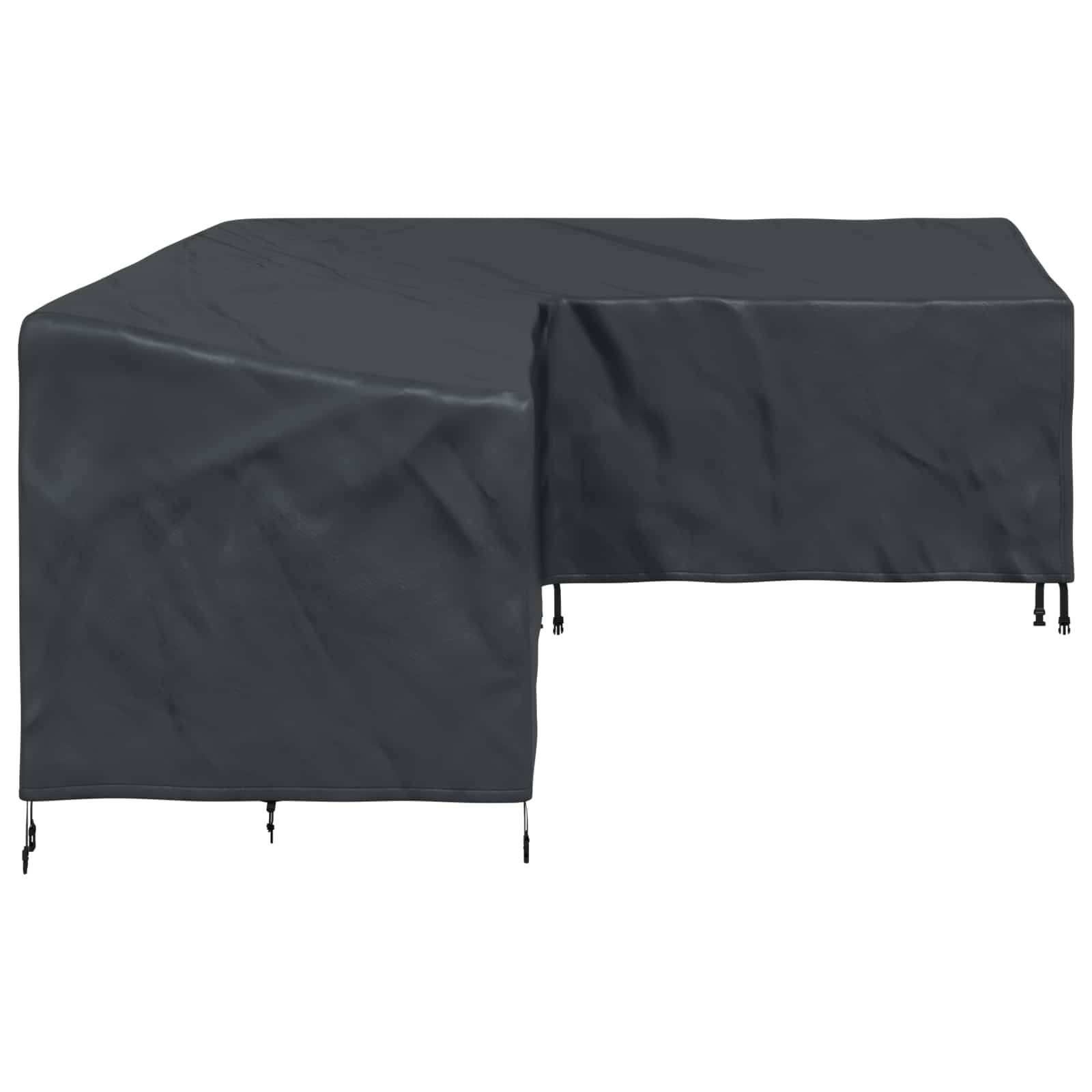 vidaXL Möbelbezug Schwarz 260 x 210 x 80 cm 210D Oxford Stoff