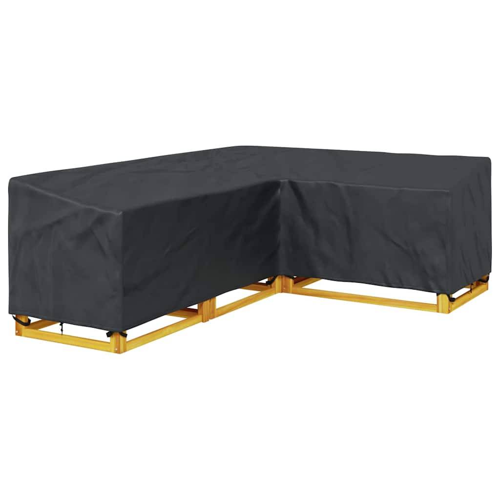 vidaXL Möbelbezug Schwarz 260 x 210 x 80 cm 600D Oxford Stoff