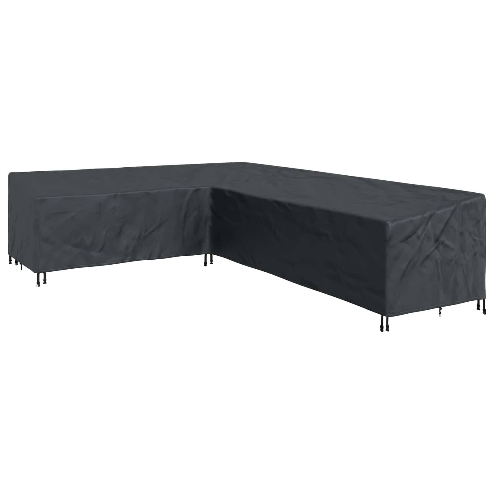 vidaXL Möbelbezug Schwarz 355 x 275 x 80 cm 210D Oxford Stoff