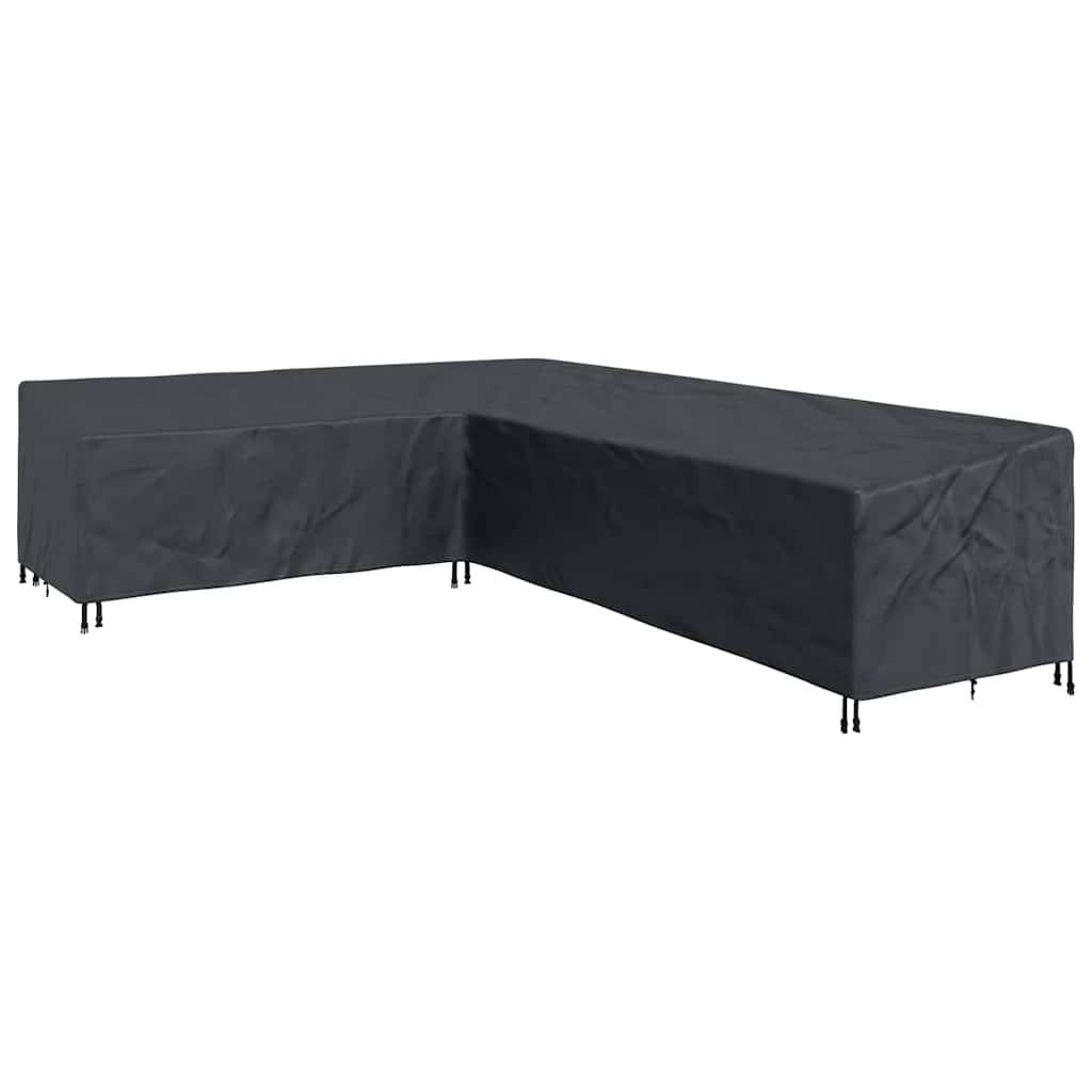 vidaXL Möbelbezug Schwarz 330 x 255 x 80 cm 600D Oxford Stoff