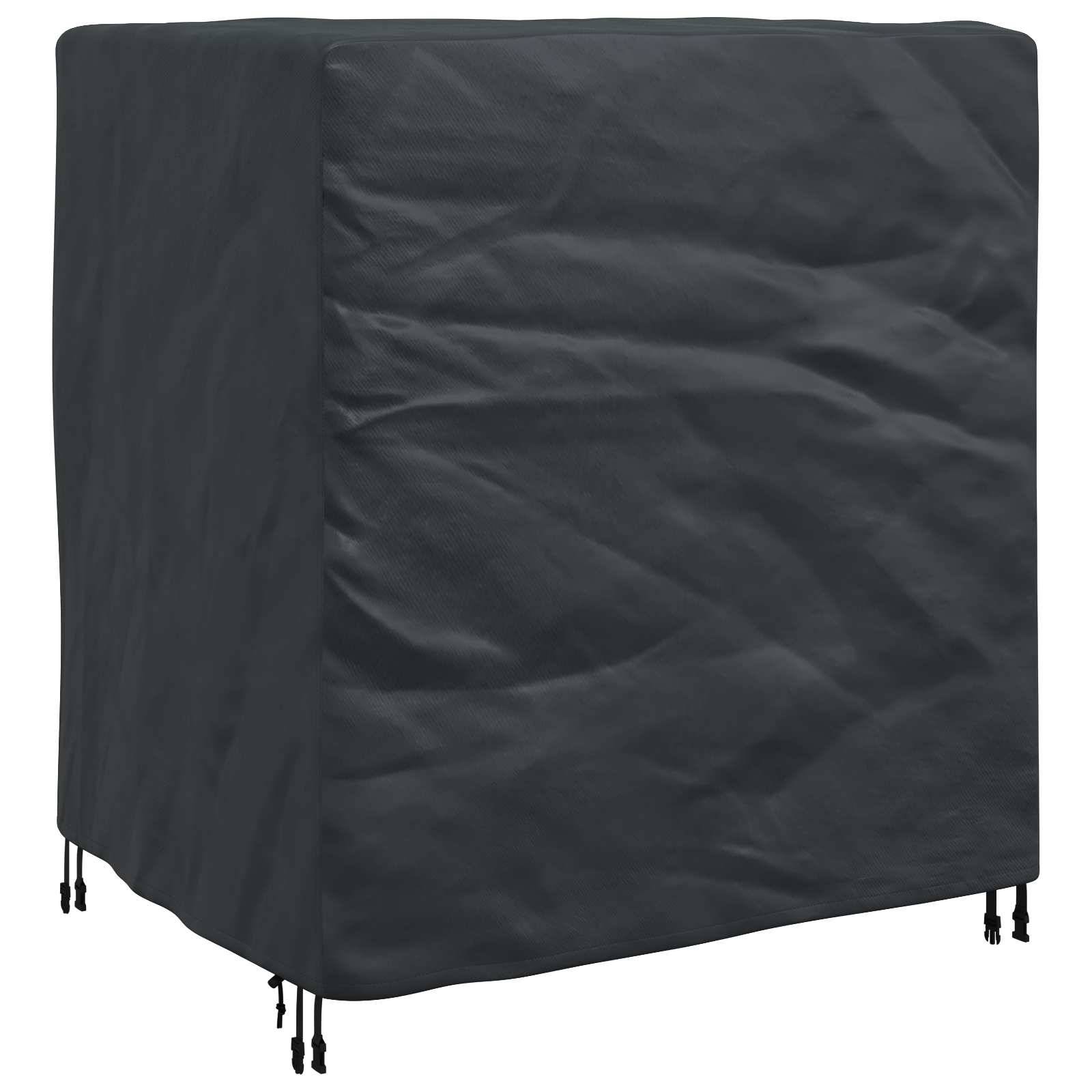 vidaXL Möbelbezug Uni Schwarz 116 x 100 x 120 cm 210D