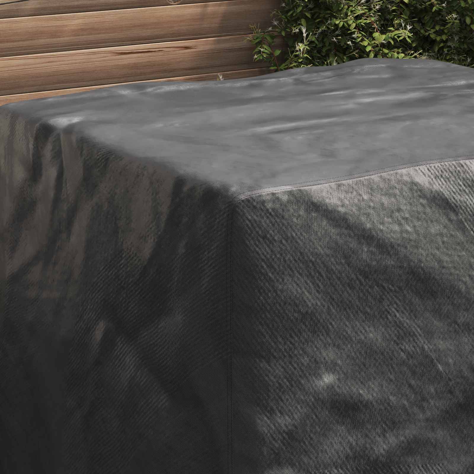 vidaXL Möbelbezug Uni Schwarz 116 x 100 x 120 cm 210D