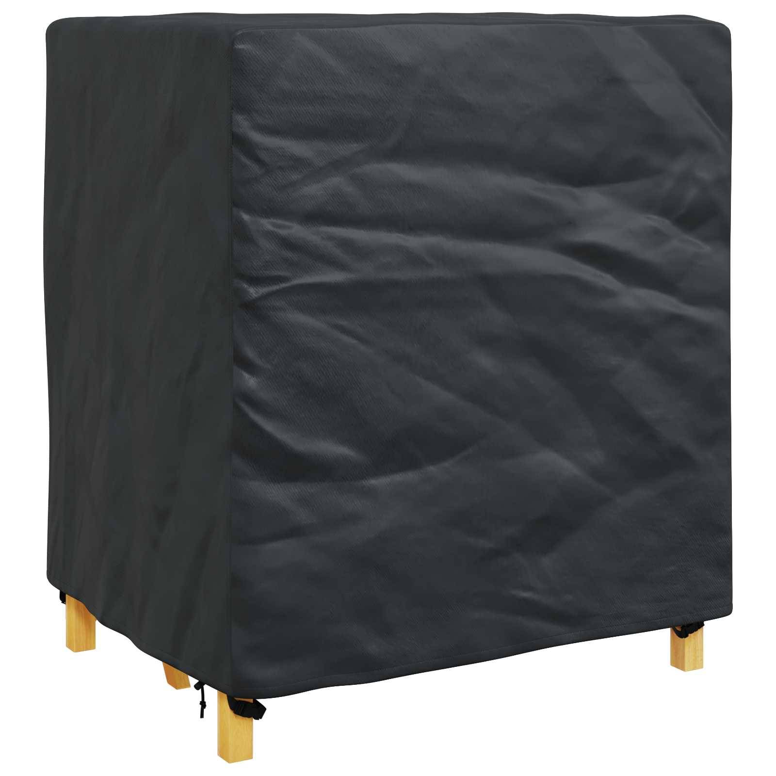 vidaXL Möbelbezug Uni Schwarz 116 x 100 x 120 cm 210D