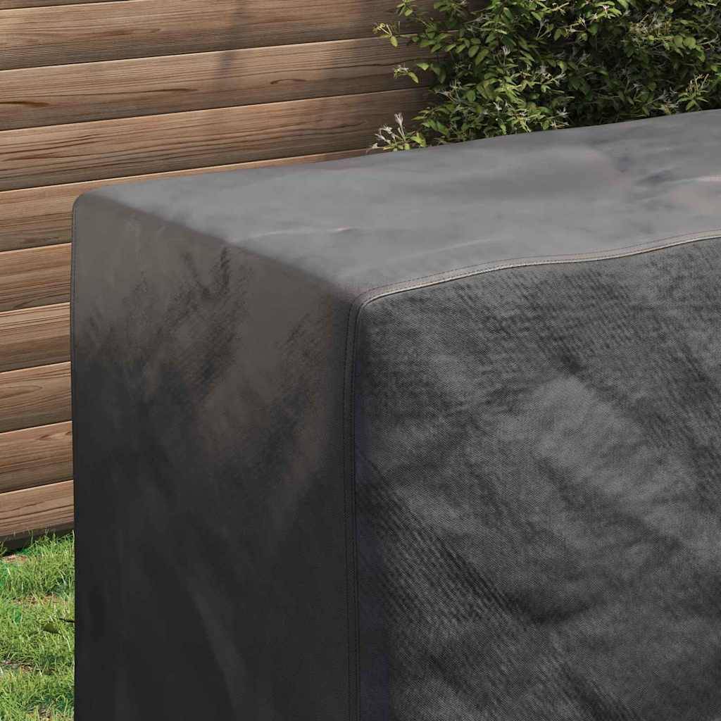 vidaXL Möbelbezug Uni Schwarz 130 x 80 x 70 cm 210D