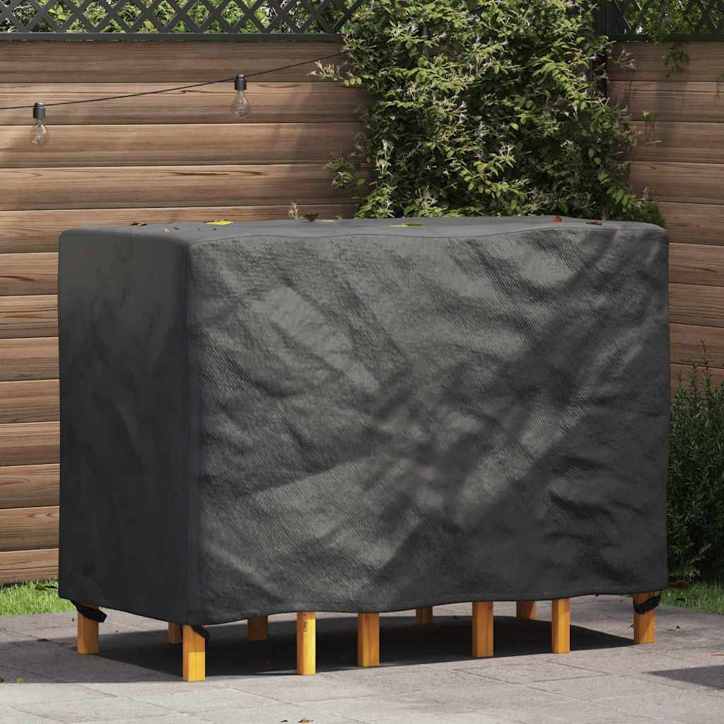 vidaXL Möbelbezug Uni Schwarz 130 x 80 x 70 cm 210D
