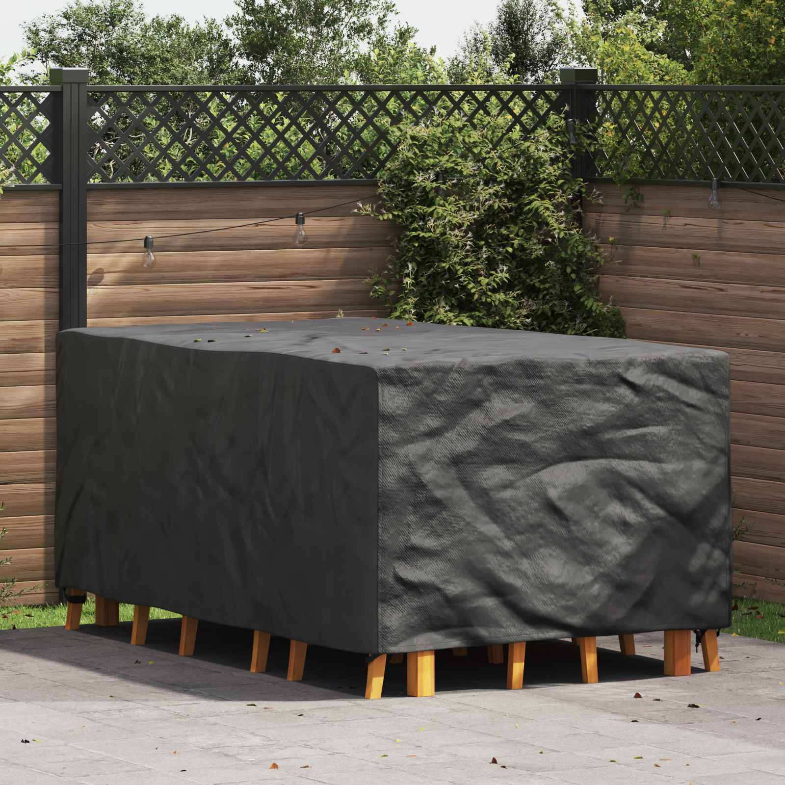 vidaXL Möbelbezug Uni Schwarz 143 x 225 x 90 cm 420D