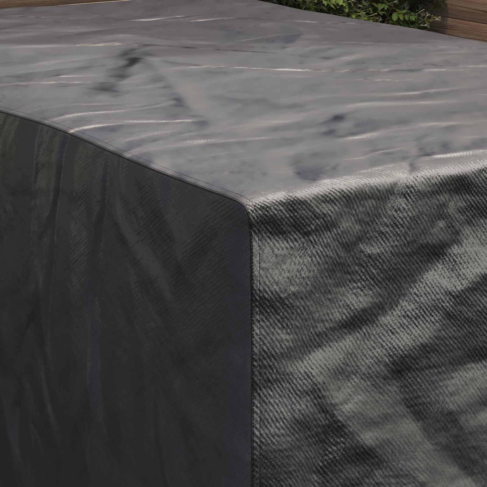 vidaXL Möbelbezug Uni Schwarz 143 x 225 x 90 cm 420D