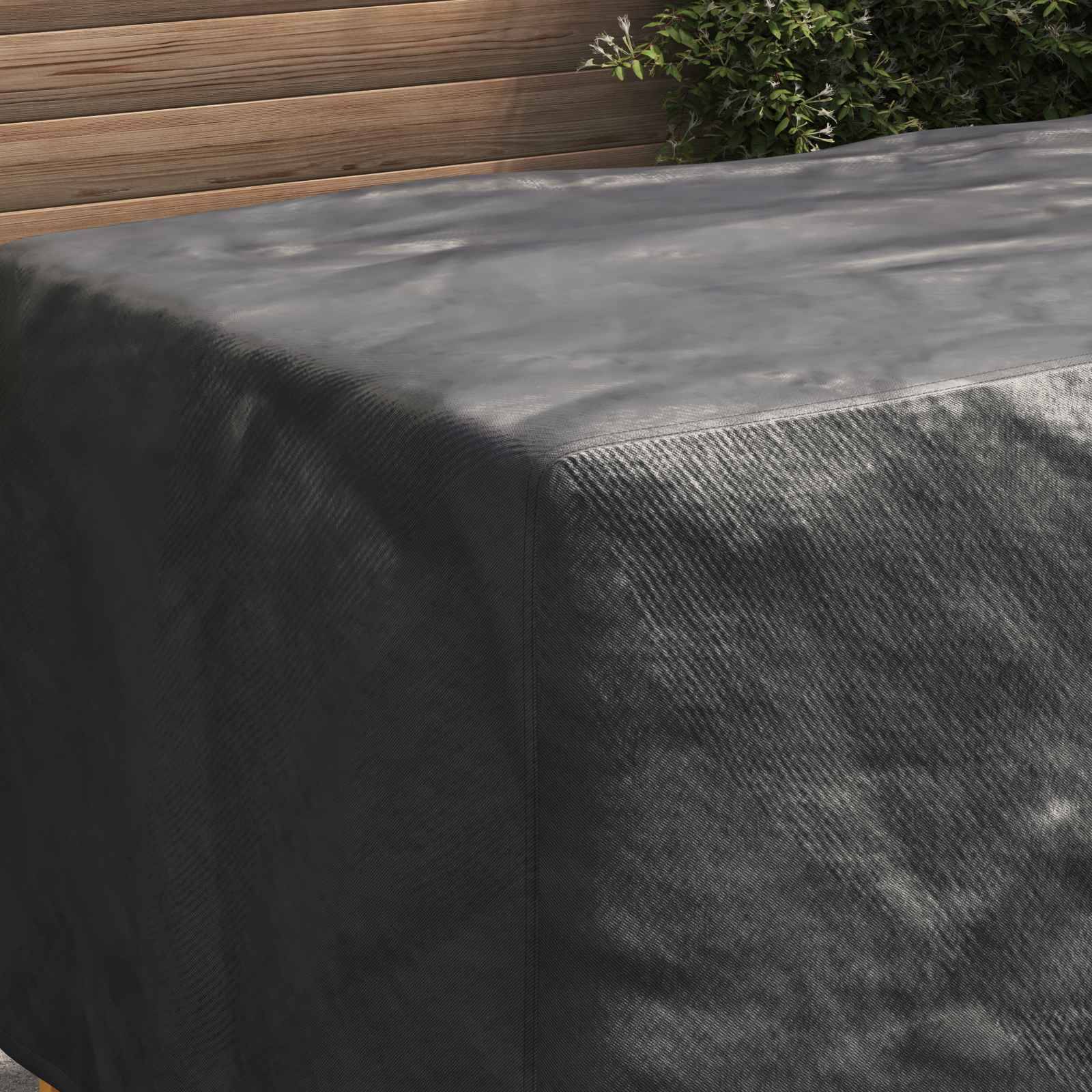 vidaXL Möbelbezug Uni Schwarz 160 x 100 x 70 cm 210D