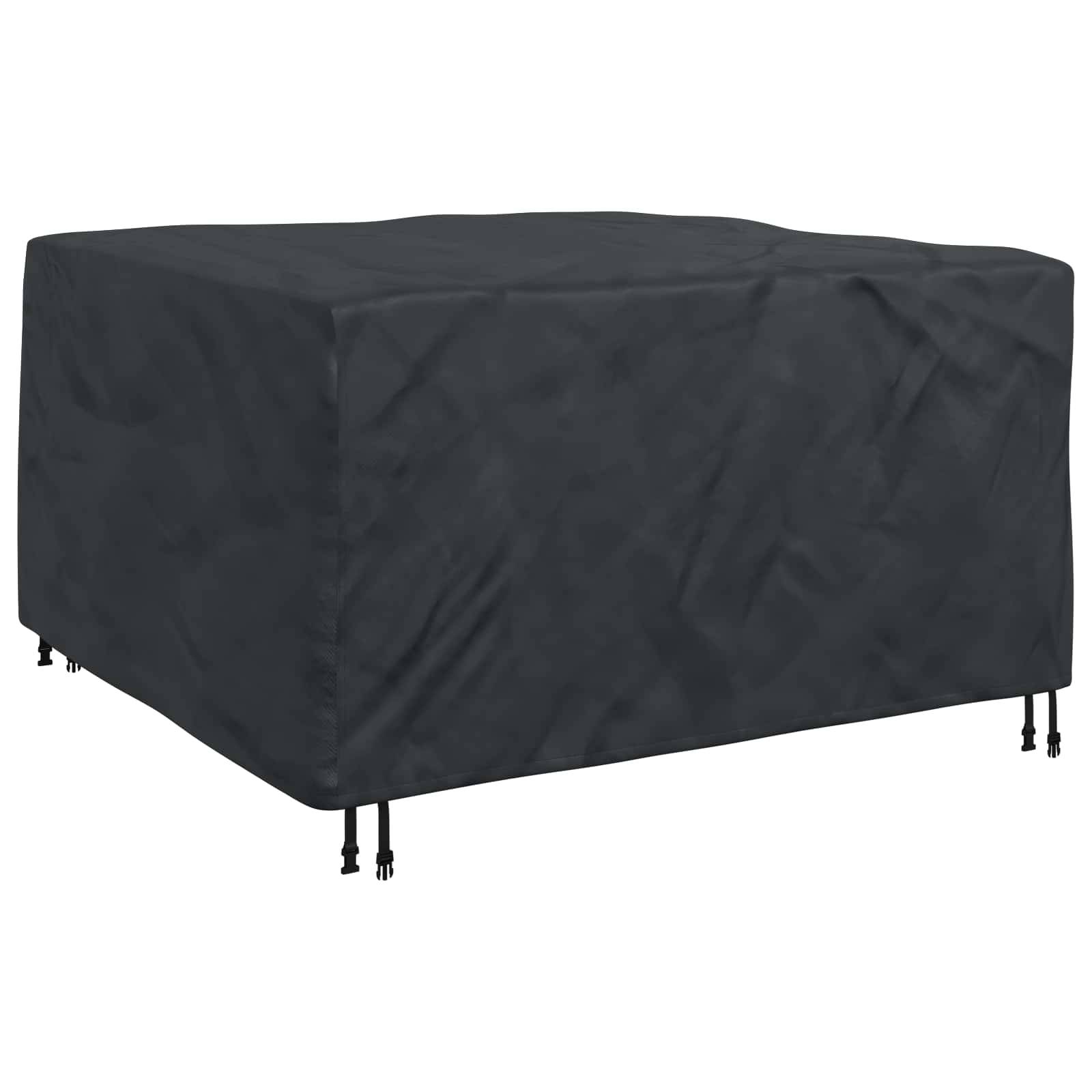 vidaXL Möbelbezug Uni Schwarz 150 x 150 x 75 cm 210D
