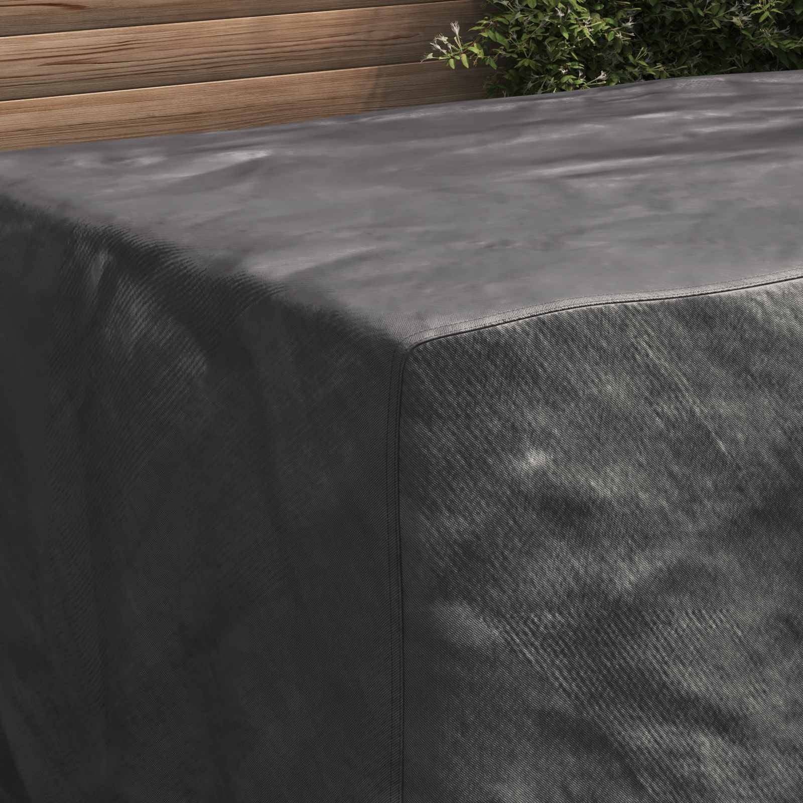 vidaXL Möbelbezug Uni Schwarz 170 x 100 x 70 cm 210D