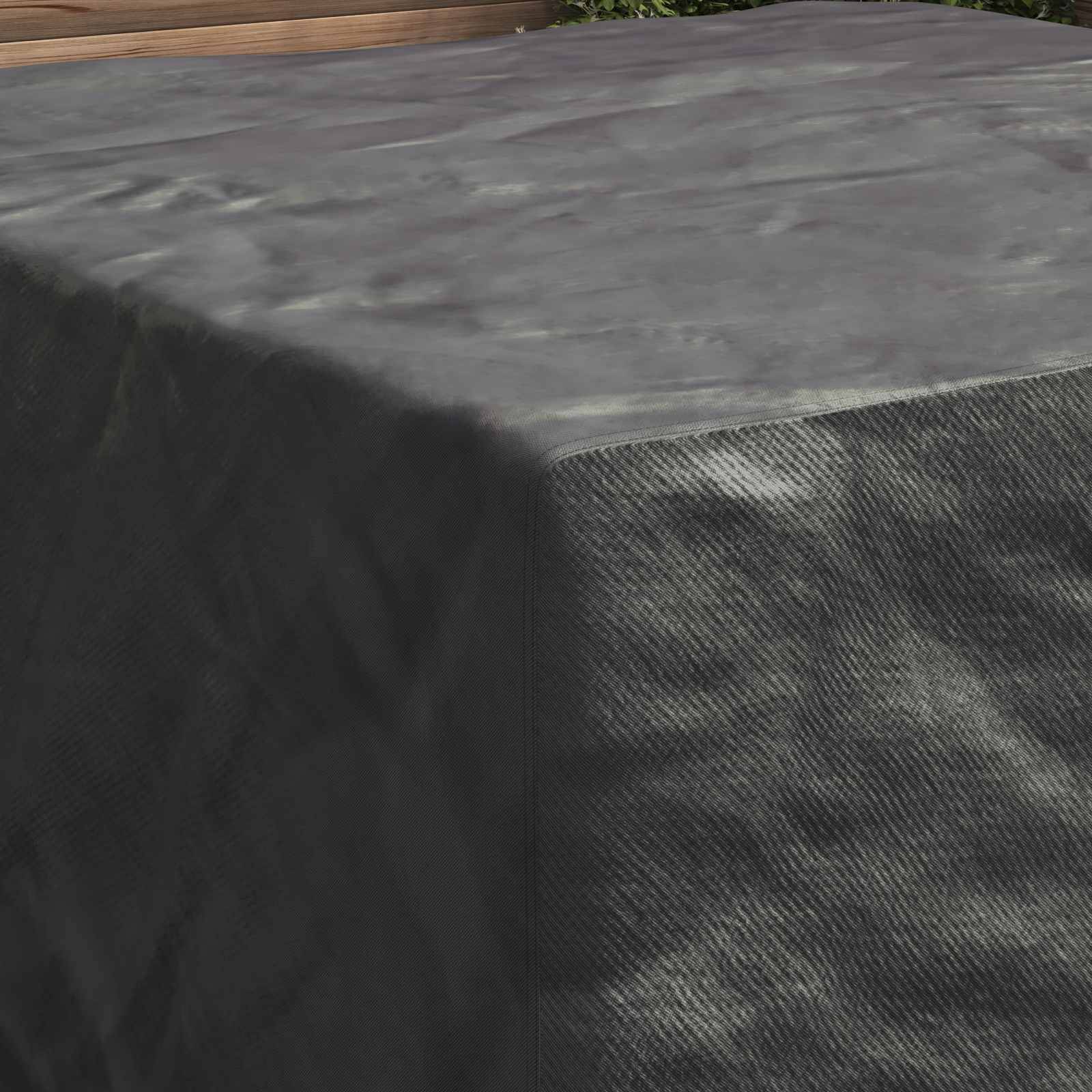 vidaXL Möbelbezug Uni Schwarz 180 x 190 x 85 cm 210D