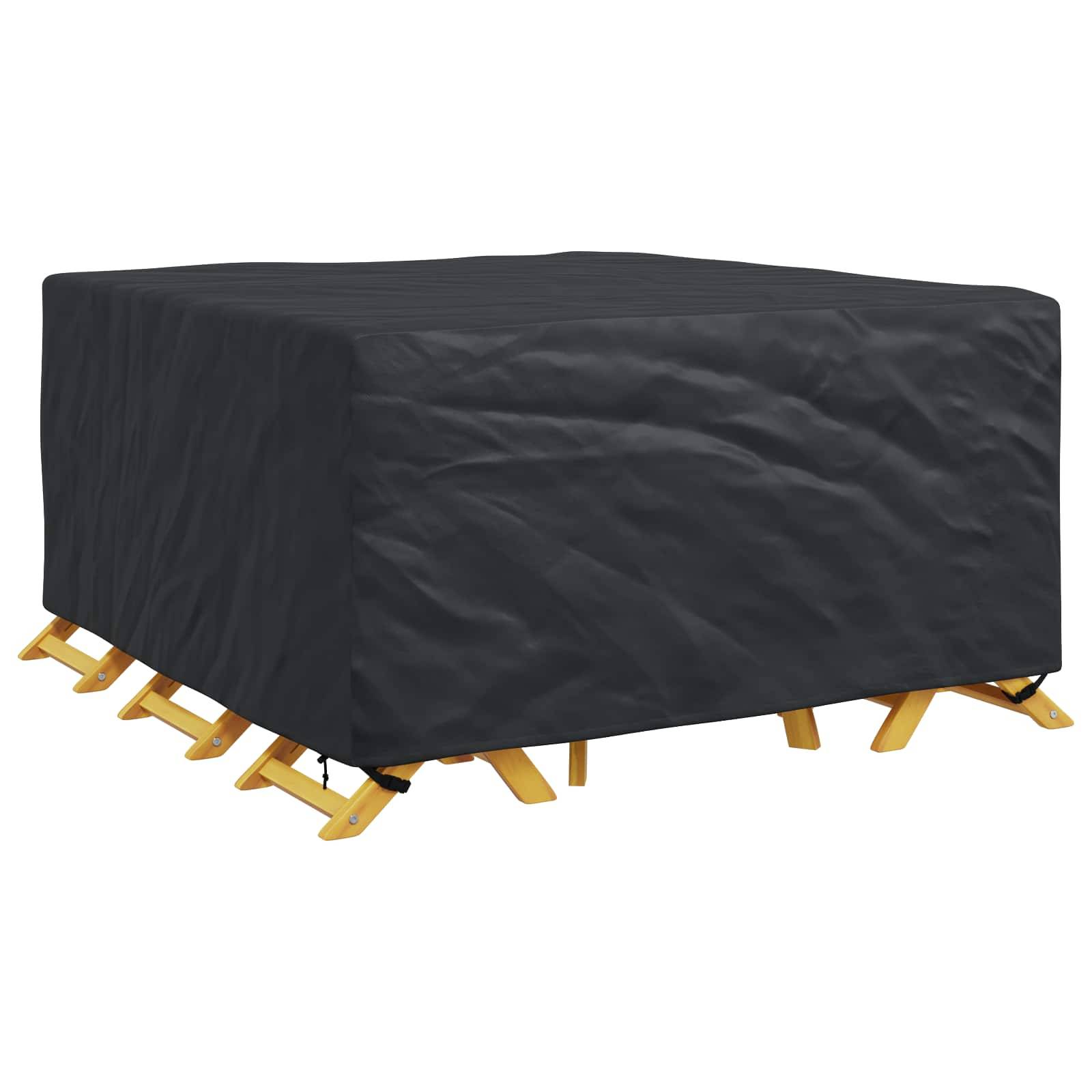 vidaXL Möbelbezug Uni Schwarz 180 x 190 x 85 cm 210D