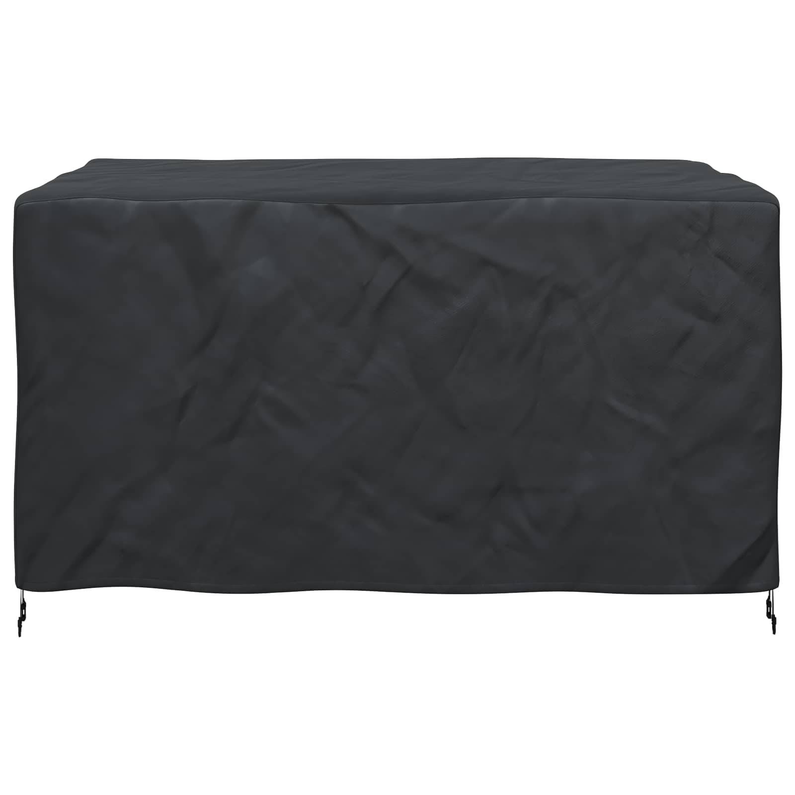 vidaXL Möbelbezug Uni Schwarz 180 x 140 x 90 cm 420D