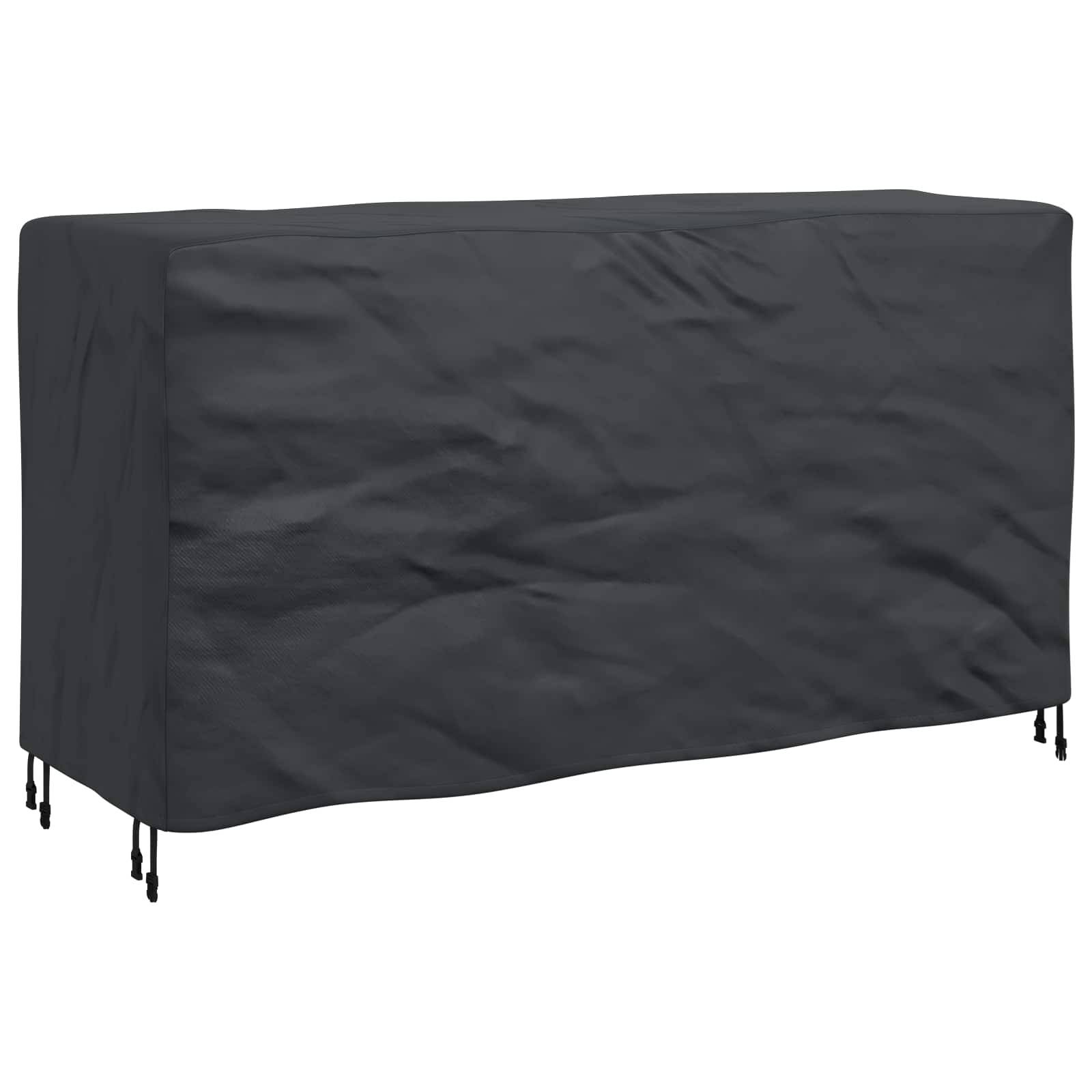 vidaXL Möbelbezug Uni Schwarz 180 x 70 x 90 cm 210D