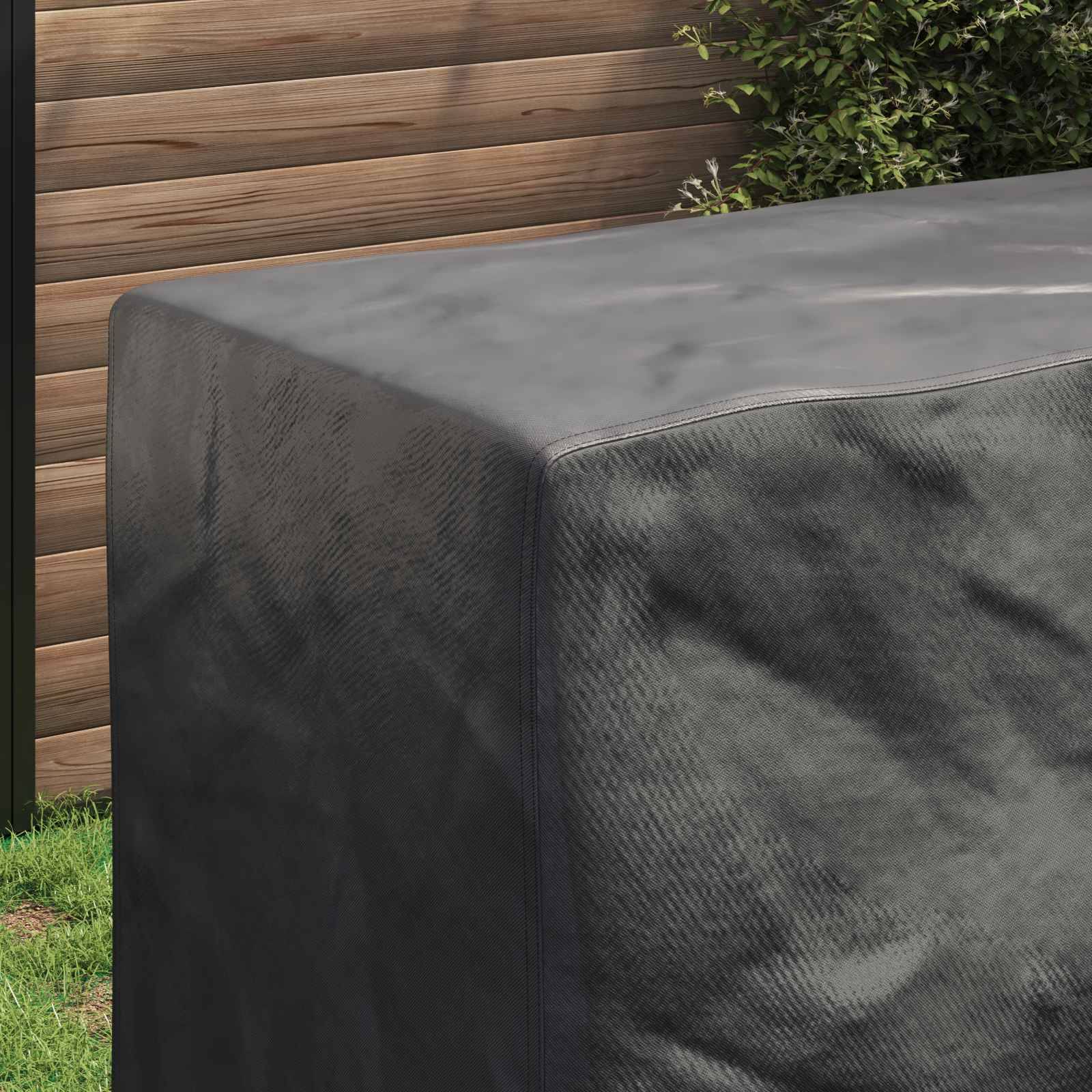 vidaXL Möbelbezug Uni Schwarz 180 x 70 x 90 cm 210D