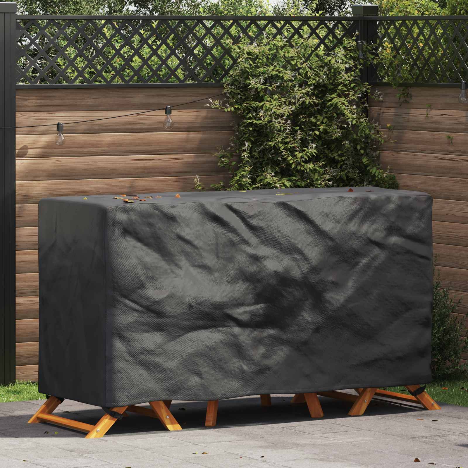 vidaXL Möbelbezug Uni Schwarz 180 x 70 x 90 cm 210D