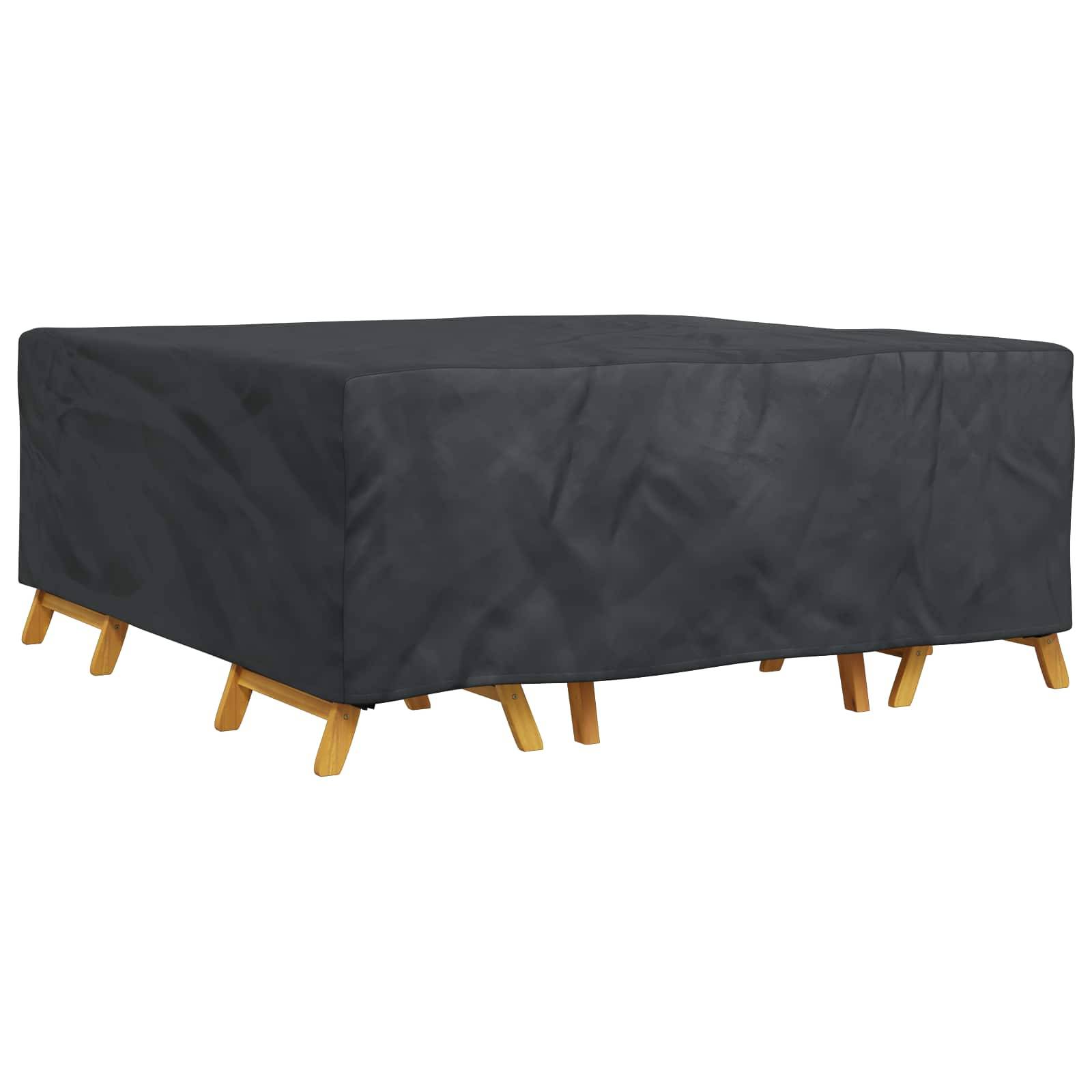 vidaXL Möbelbezug Uni Schwarz 210 x 200 x 70 cm 420D