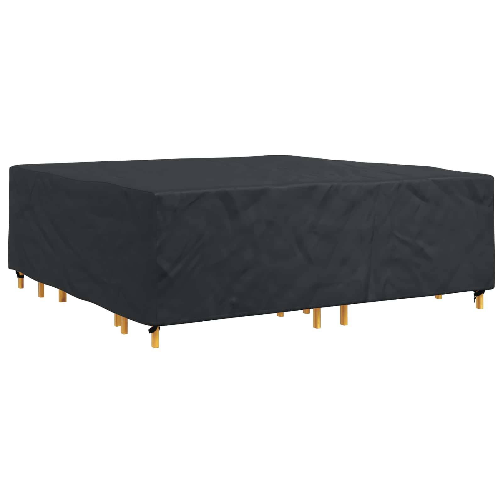 vidaXL Möbelbezug Uni Schwarz 220 x 220 x 70 cm 210D