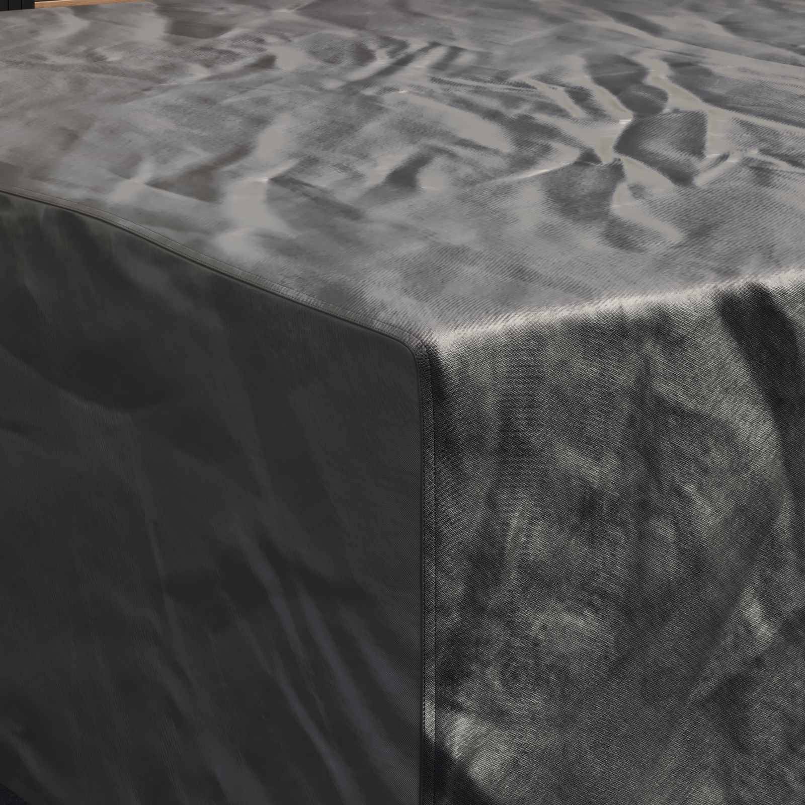 vidaXL Möbelbezug Uni Schwarz 220 x 220 x 70 cm 210D