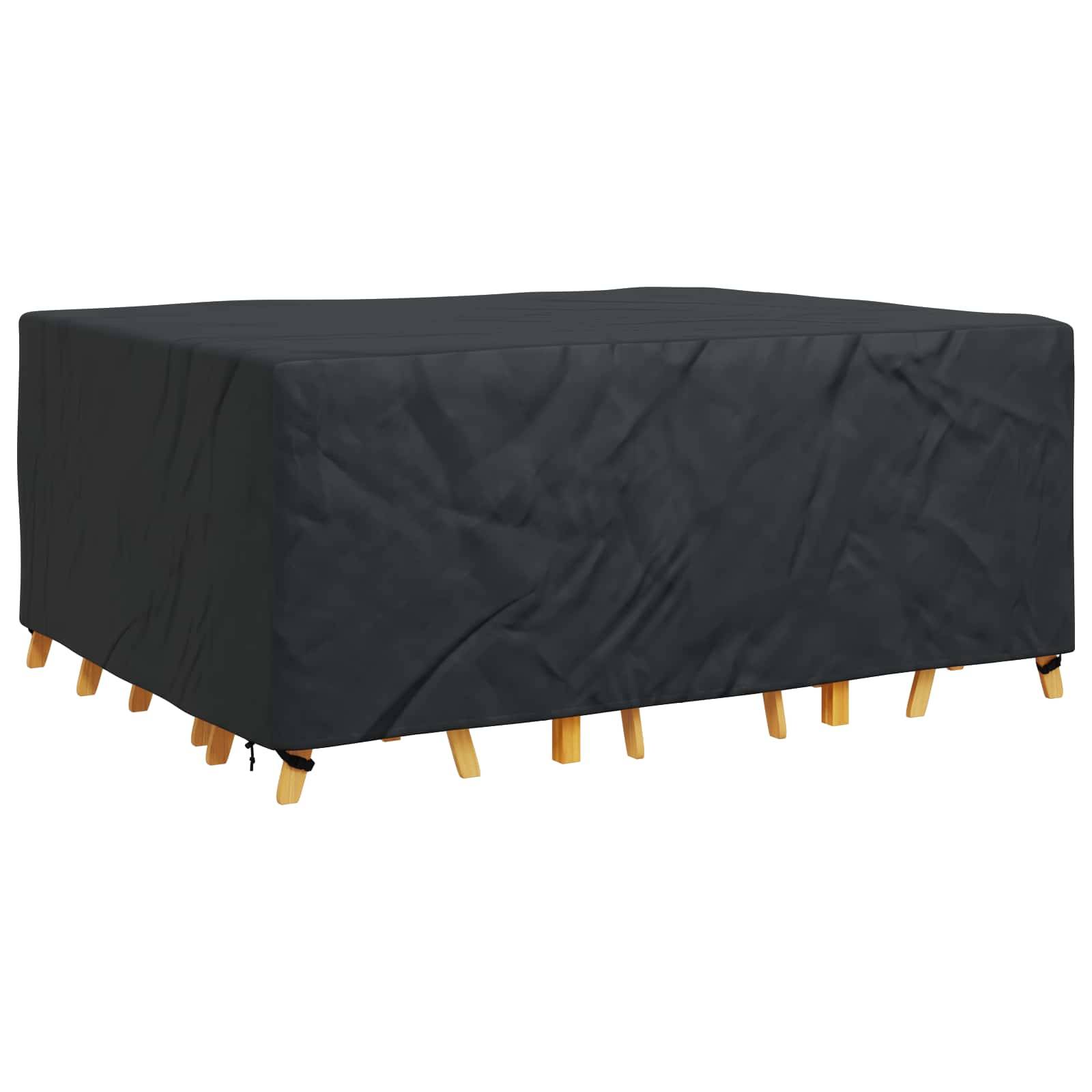 vidaXL Möbelbezug Uni Schwarz 240 x 190 x 90 cm 420D