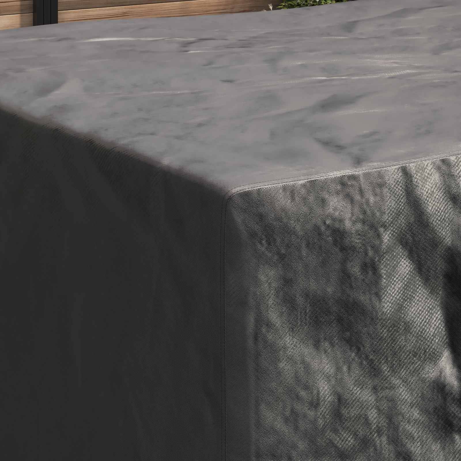 vidaXL Möbelbezug Uni Schwarz 220 x 190 x 85 cm 210D