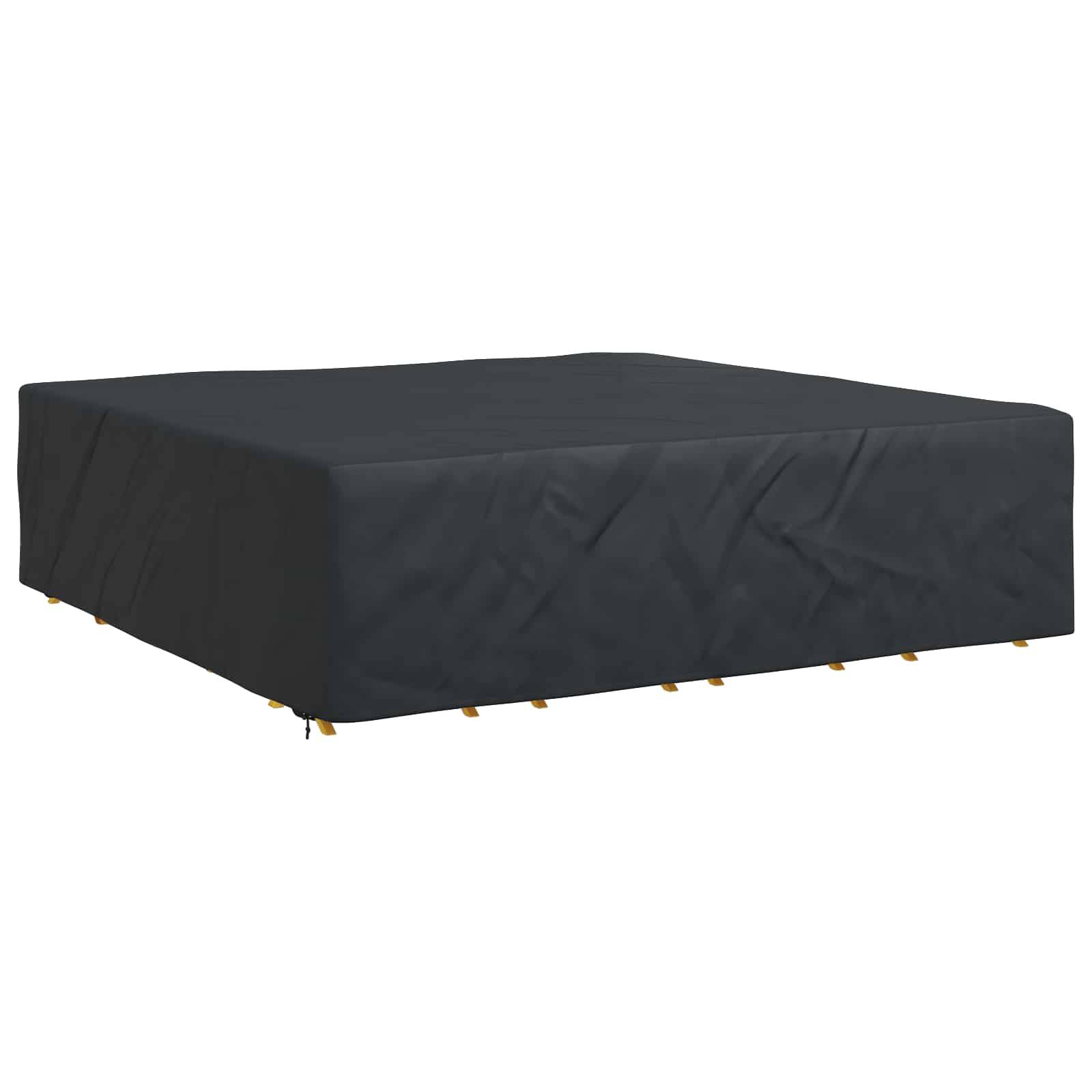 vidaXL Möbelbezug Uni Schwarz 260 x 260 x 70 cm 210D