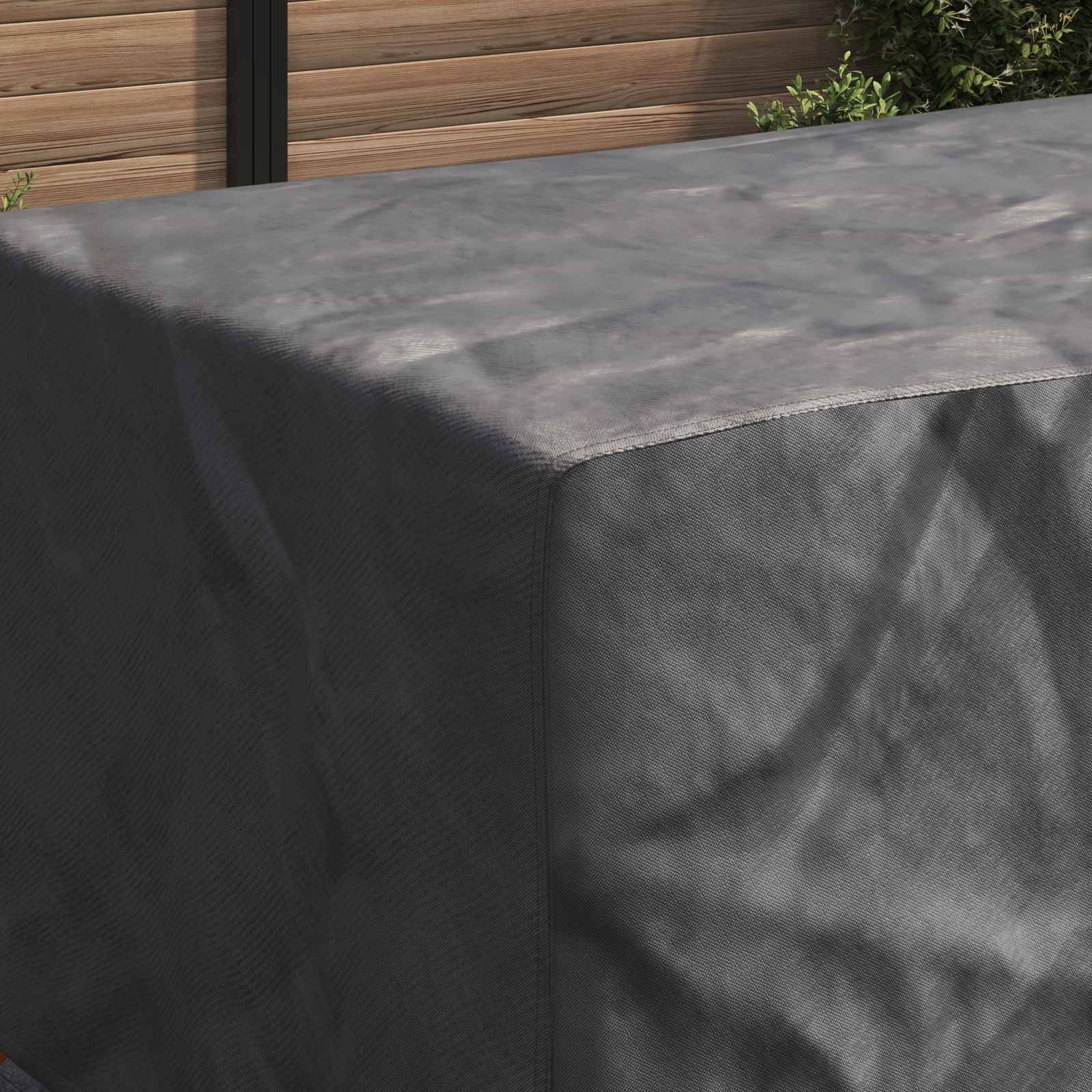 vidaXL Möbelbezug Uni Schwarz 270 x 110 x 70 cm 420D