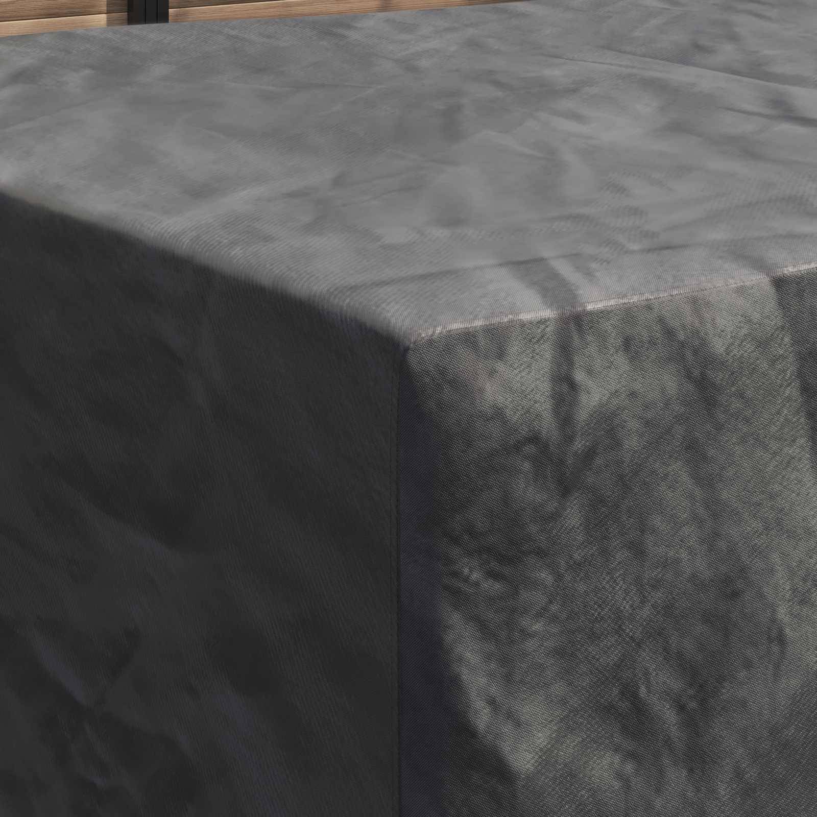 vidaXL Möbelbezug Uni Schwarz 270 x 180 x 90 cm 210D