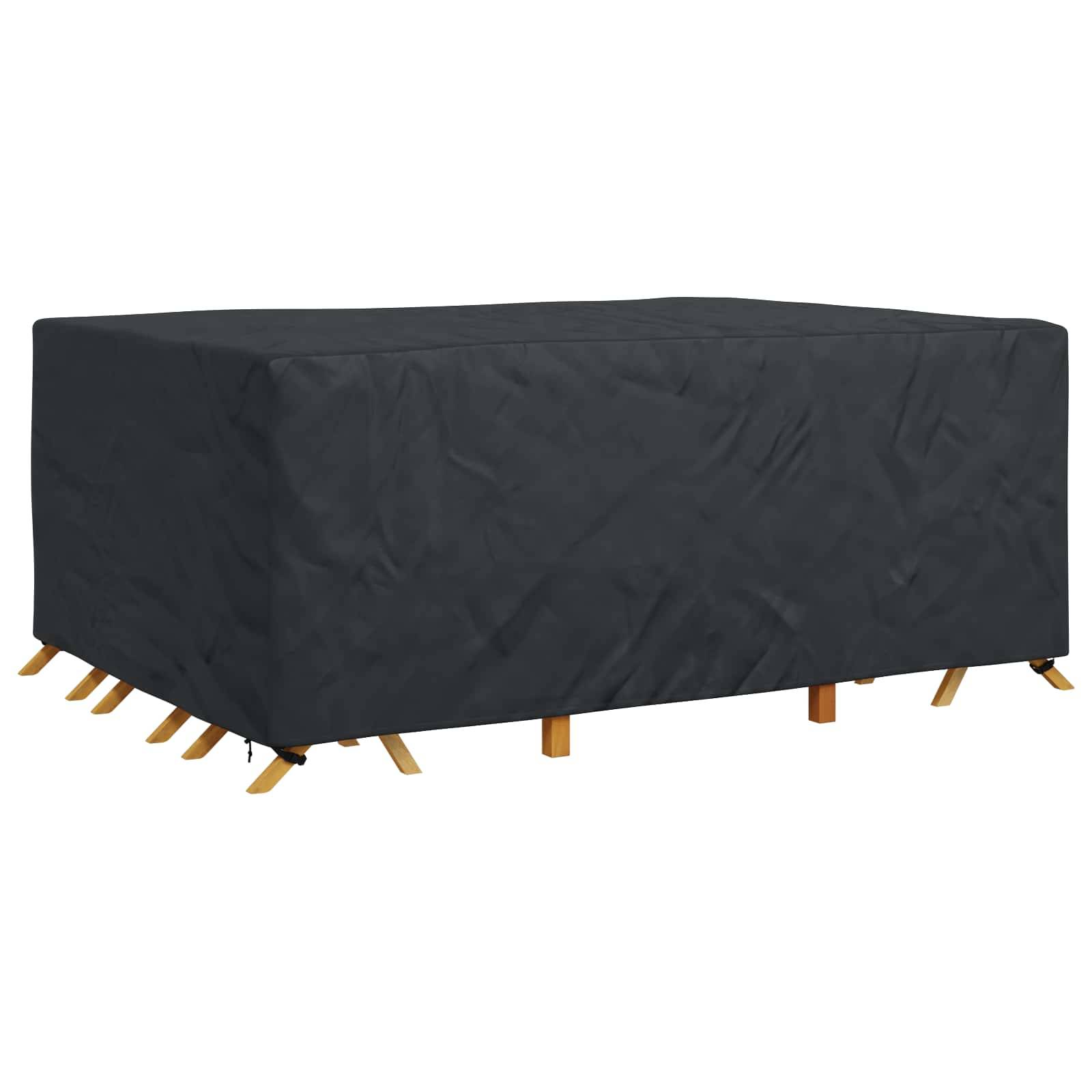 vidaXL Möbelbezug Uni Schwarz 270 x 180 x 90 cm 210D