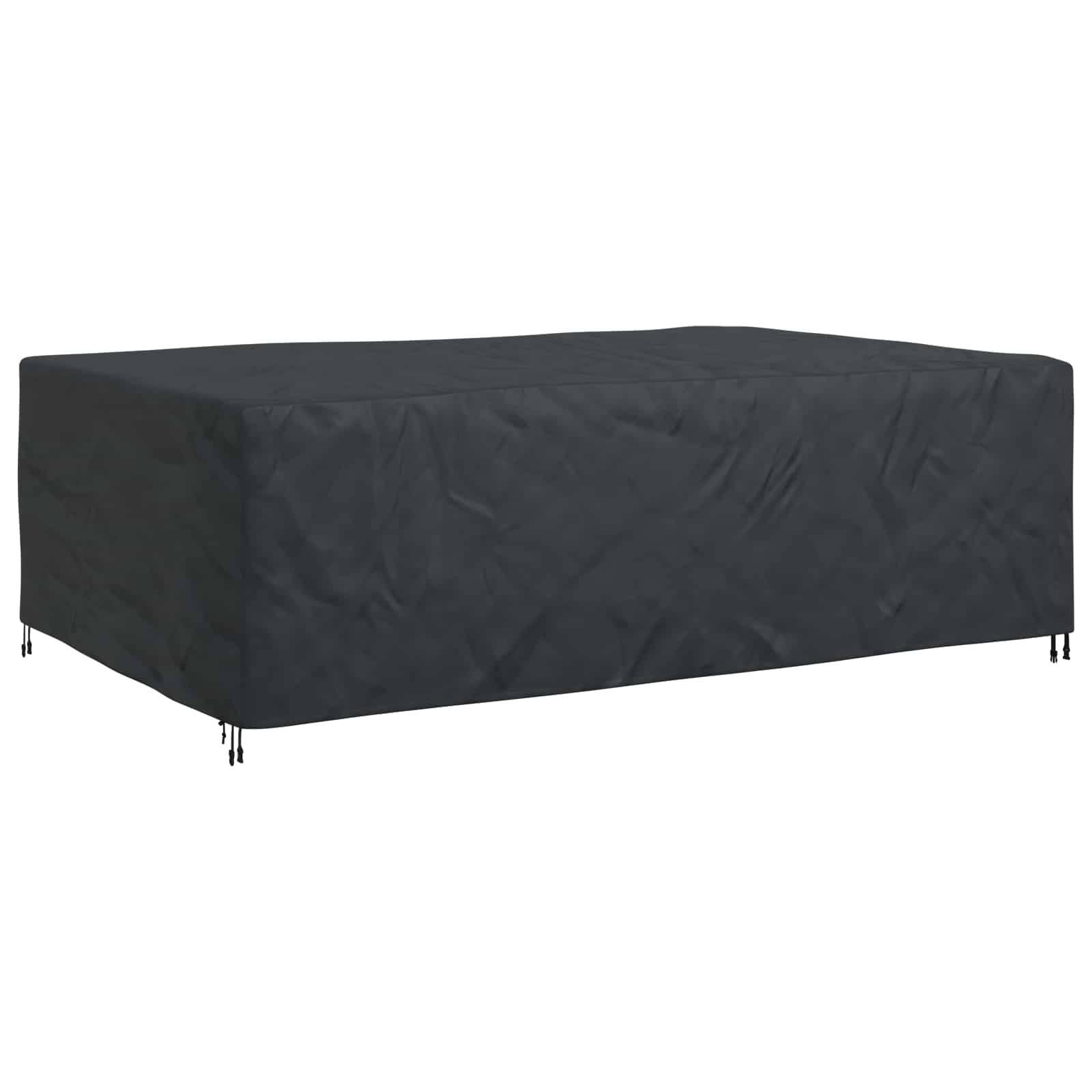 vidaXL Möbelbezug Uni Schwarz 300 x 200 x 90 cm 210D