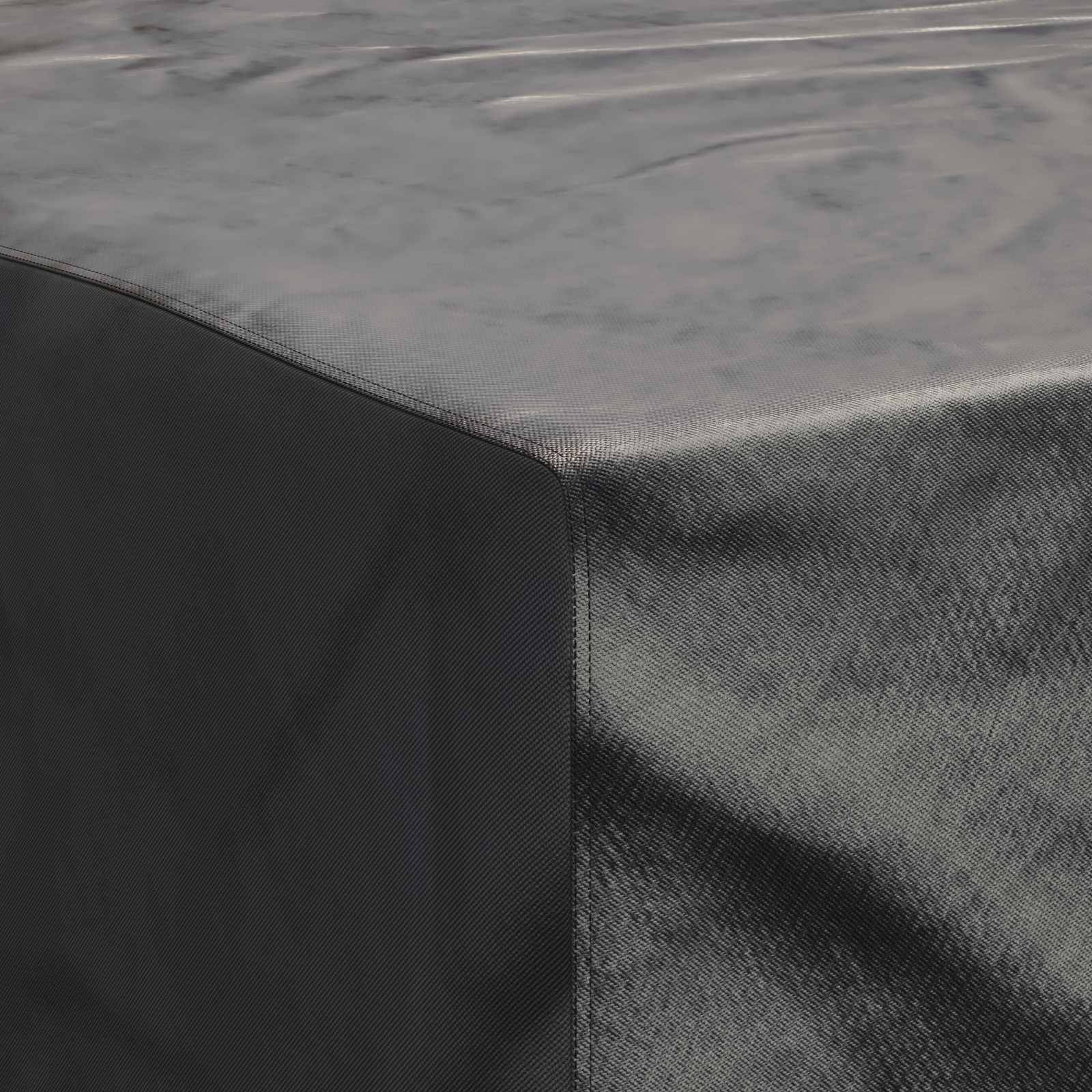 vidaXL Möbelbezug Uni Schwarz 300 x 250 x 70 cm 210D