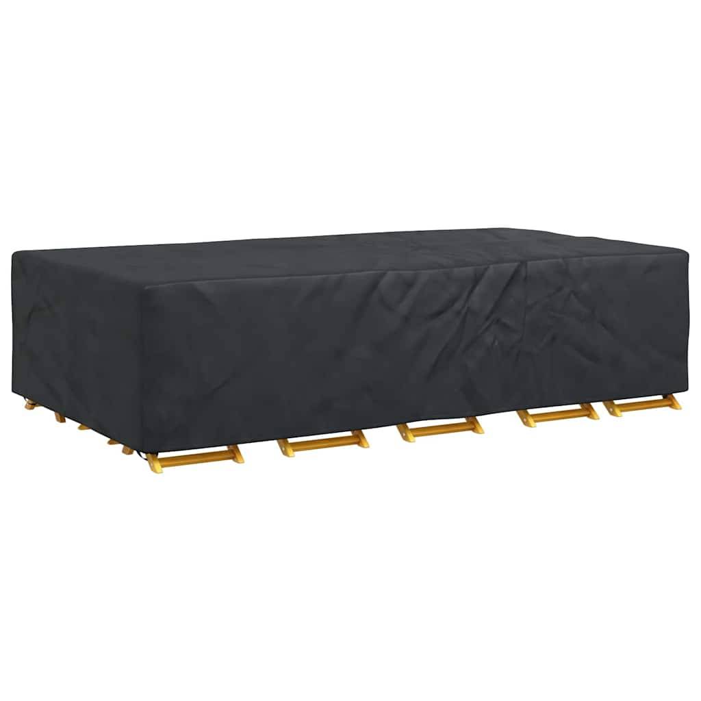vidaXL Gartenmöbelabdeckung Schwarz 305 x 190 x 85 cm 600D