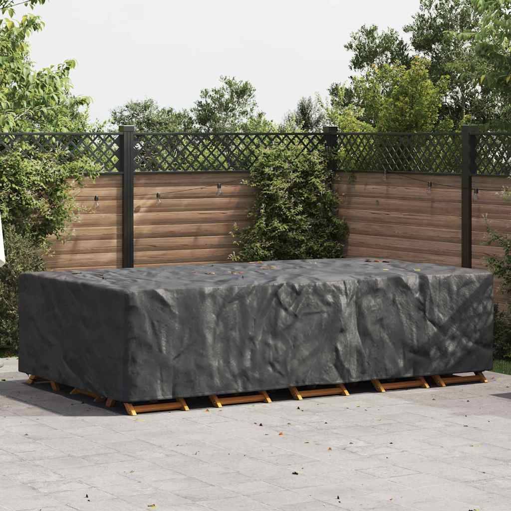 vidaXL Gartenmöbelabdeckung Schwarz 305 x 190 x 85 cm 600D