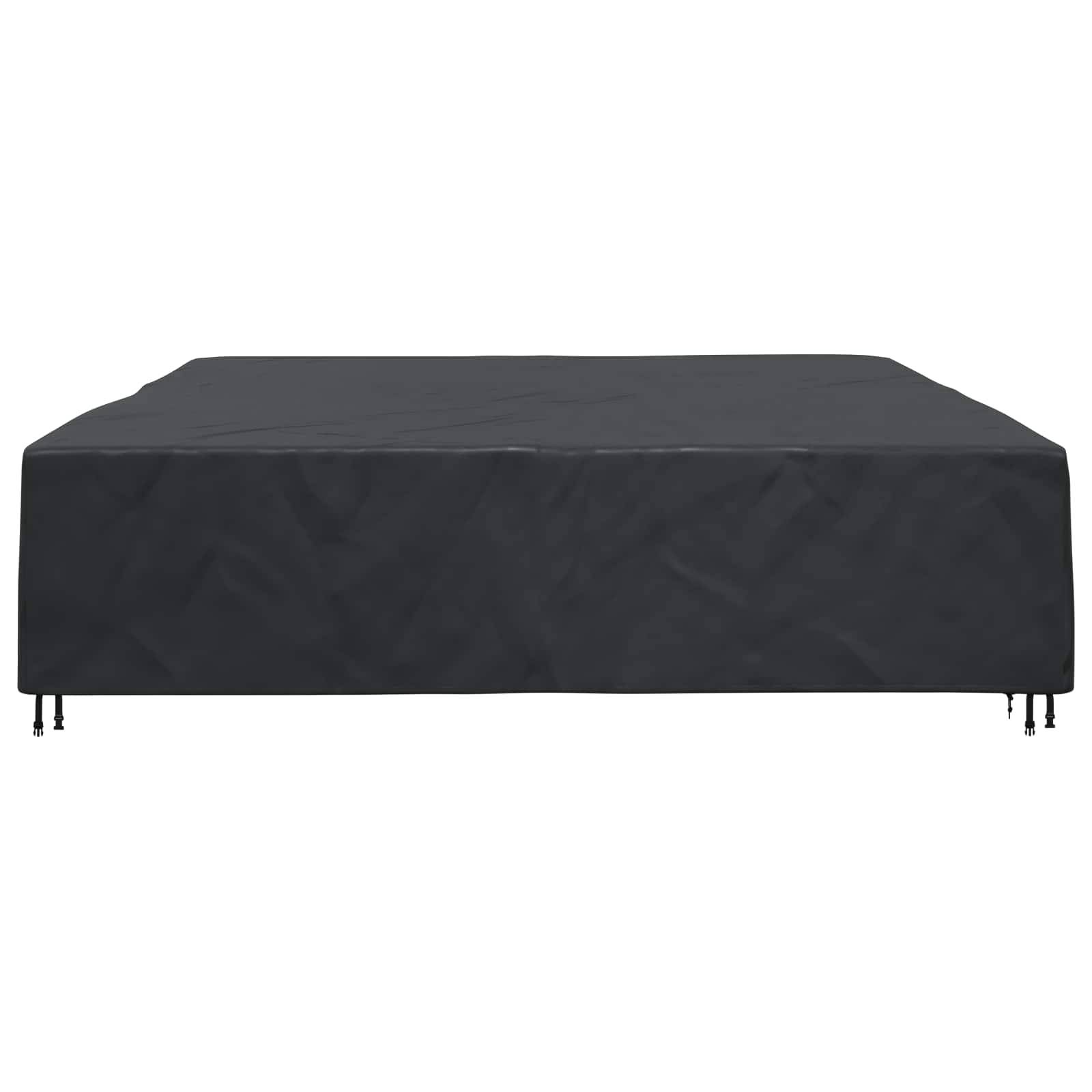vidaXL Möbelbezug Uni Schwarz 350 x 260 x 90 cm 210D