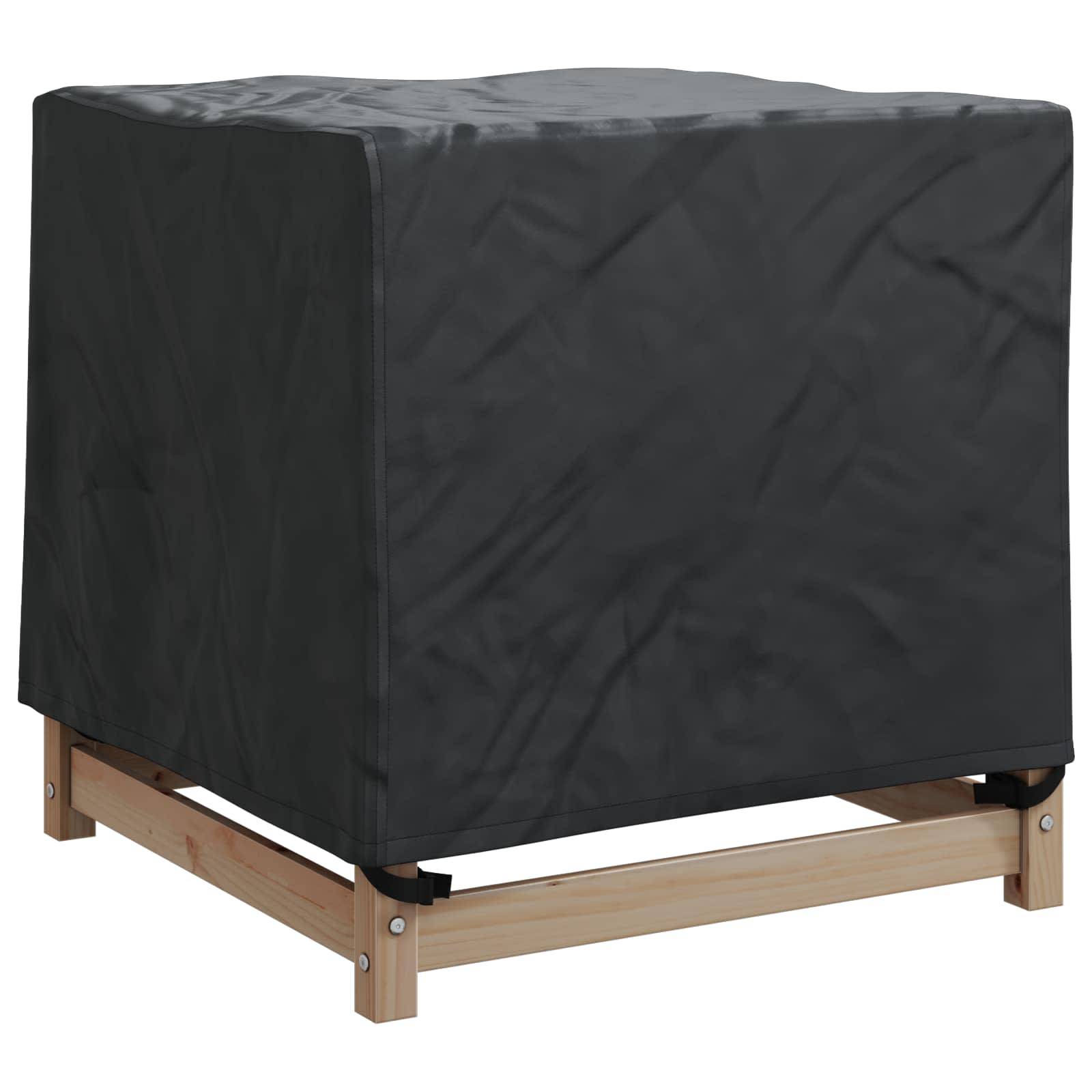 vidaXL Möbelbezug Schwarz 64 x 64 x 65 cm 210D Oxford Stoff