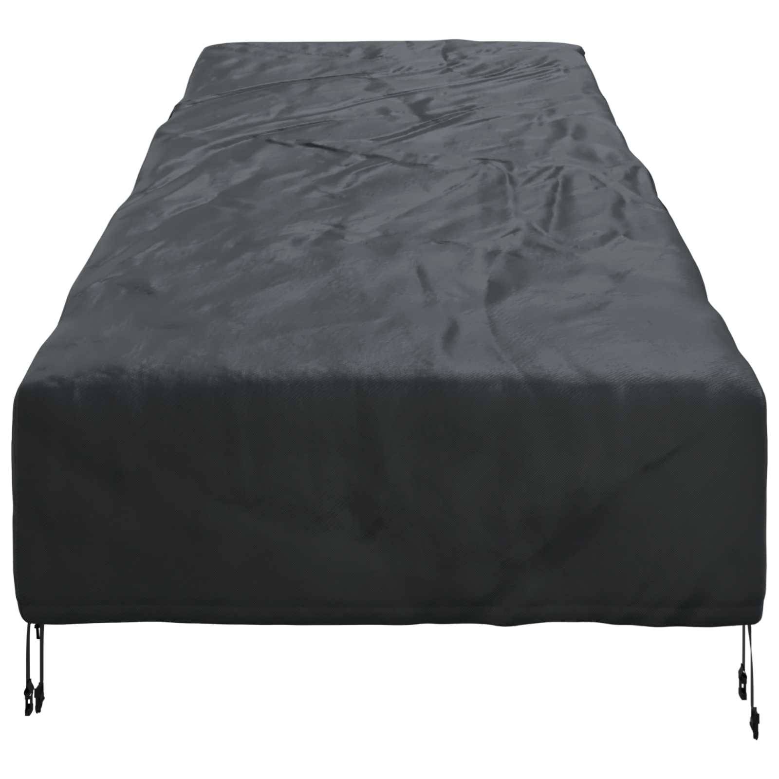 vidaXL Abdeckung für Möbel für den Outdoor Schwarz 195 x 76 x 82 cm