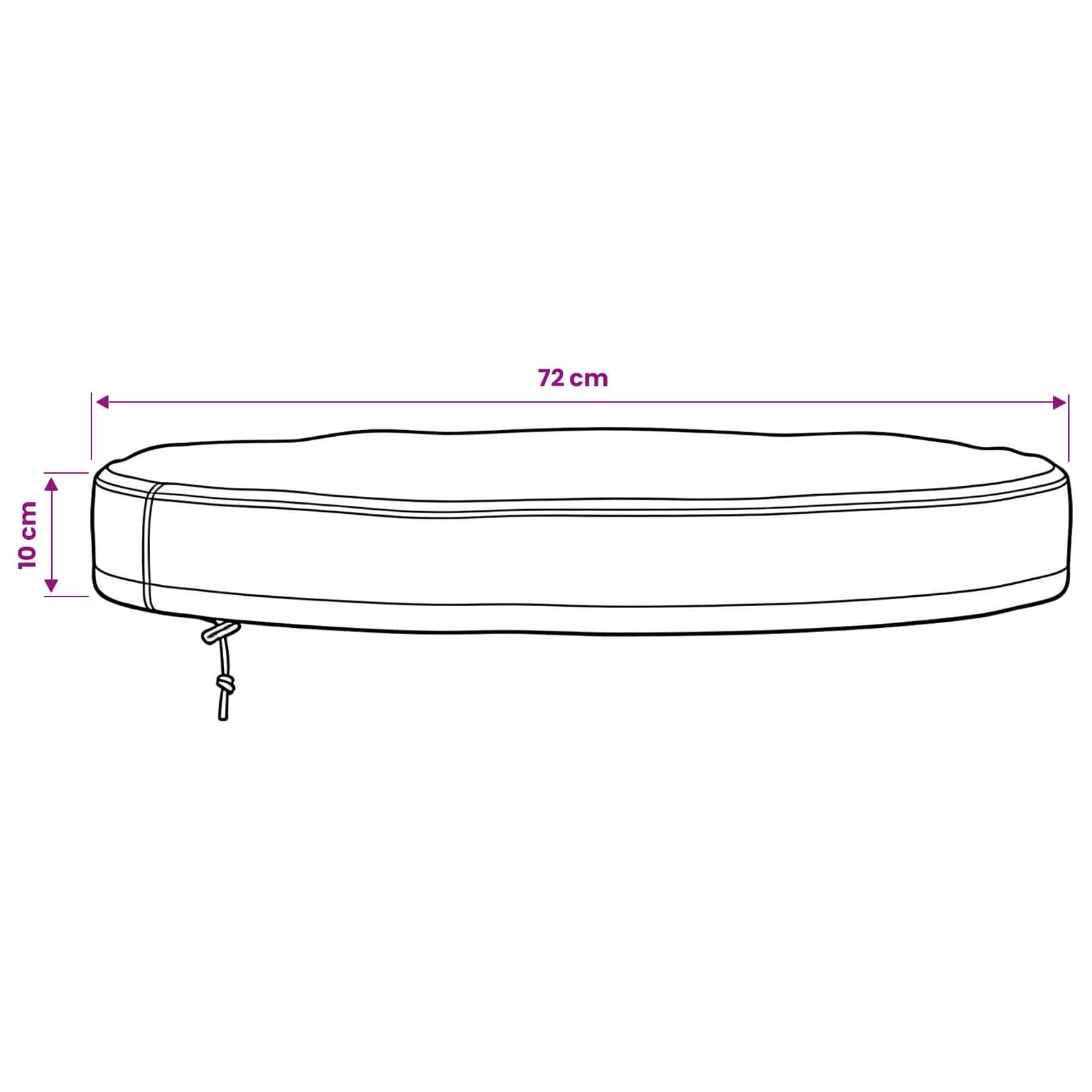 vidaXL Abdeckung für den Tisch im Freien 72 x 72 x 10 cm