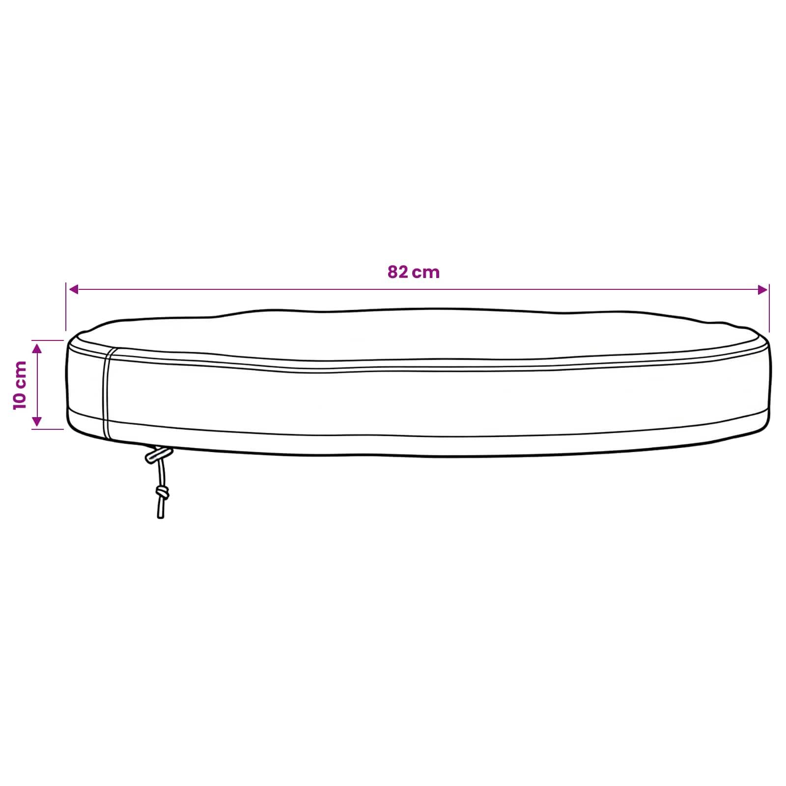 vidaXL Abdeckung für den Tisch im Freien 82 x 82 x 10 cm
