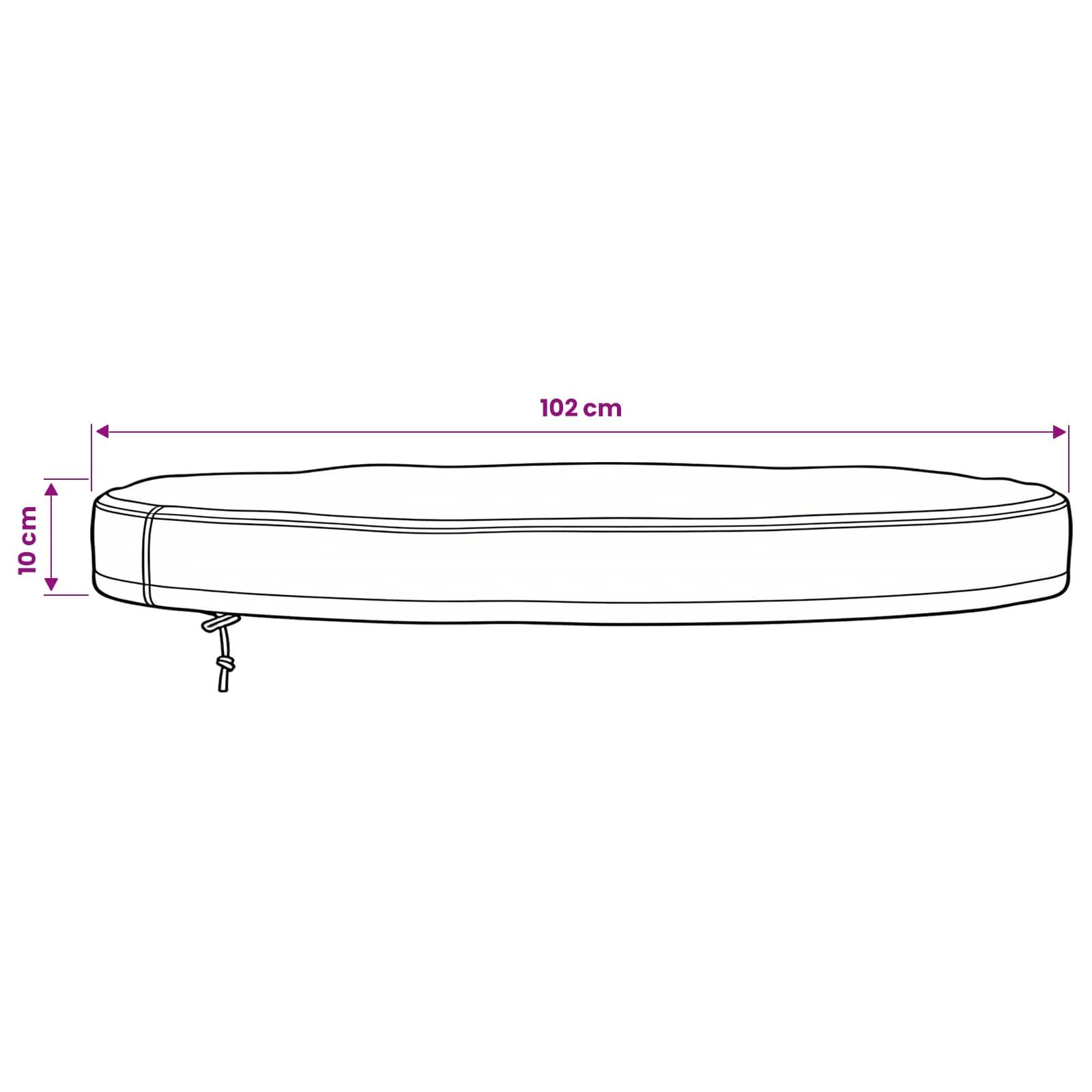 vidaXL Abdeckung für den Tisch im Freien 102 x 102 x 10 cm