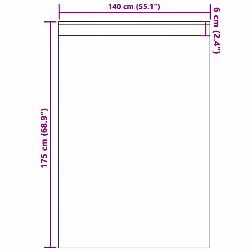 vidaXL Verdunkelungs-Vorhänge mit Ringen 2 pcs Terrakotta 175 x 140 cm
