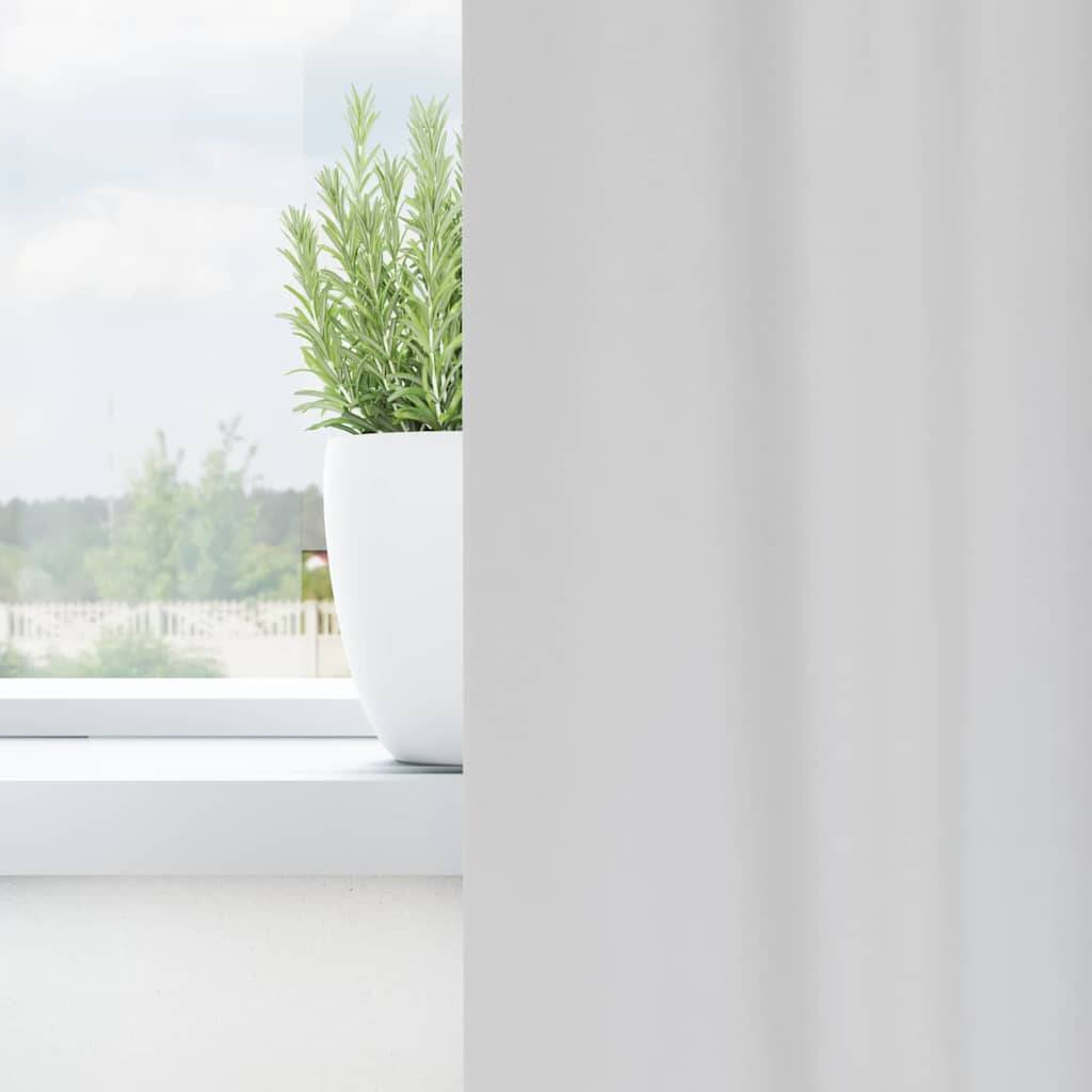vidaXL Verdunkelungs-Vorhänge mit Ringen 2 pcs Helles Grau